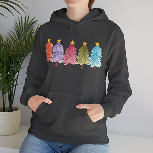 Colorful Christmas Tree Hoodie