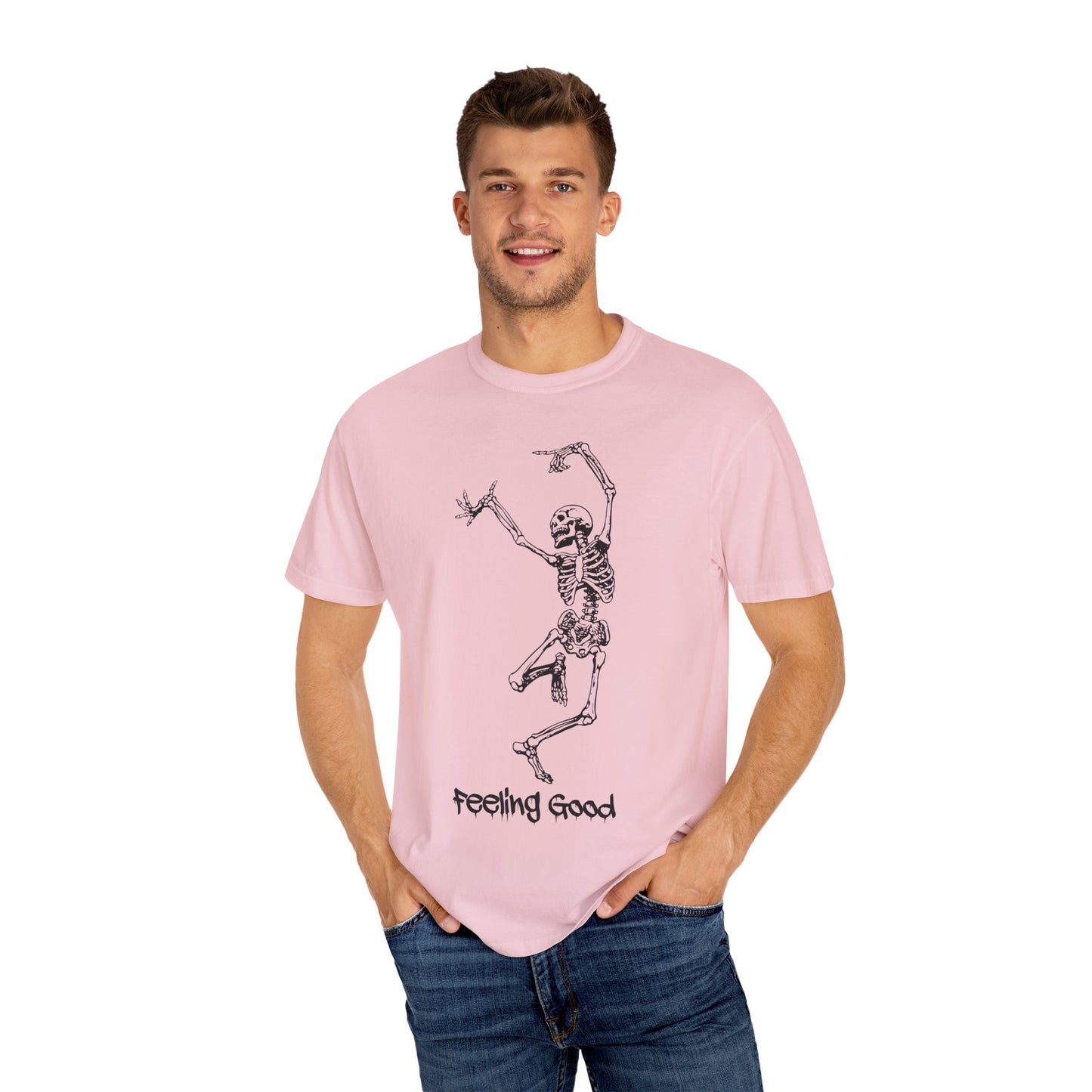 Halloween, Skeleton, Feelin good, Comfort Colors,  Garment-Dyed T-shirt