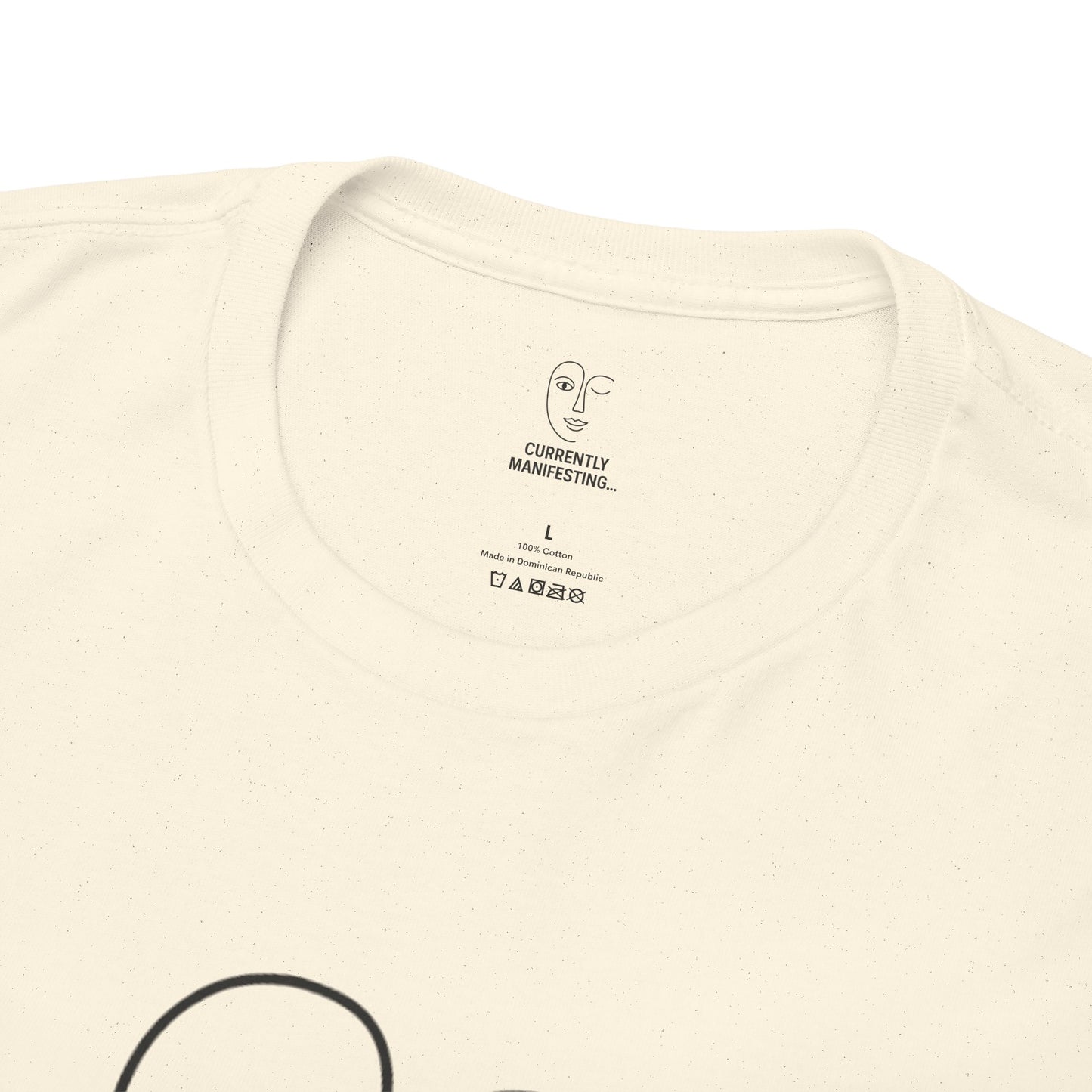 Currently Manifesting Unisex Heavy Cotton Tee, Affirmation Tee, Motivational T-Shirt, Gift for Dreamers, Casual Wear, Spiritual Apparel