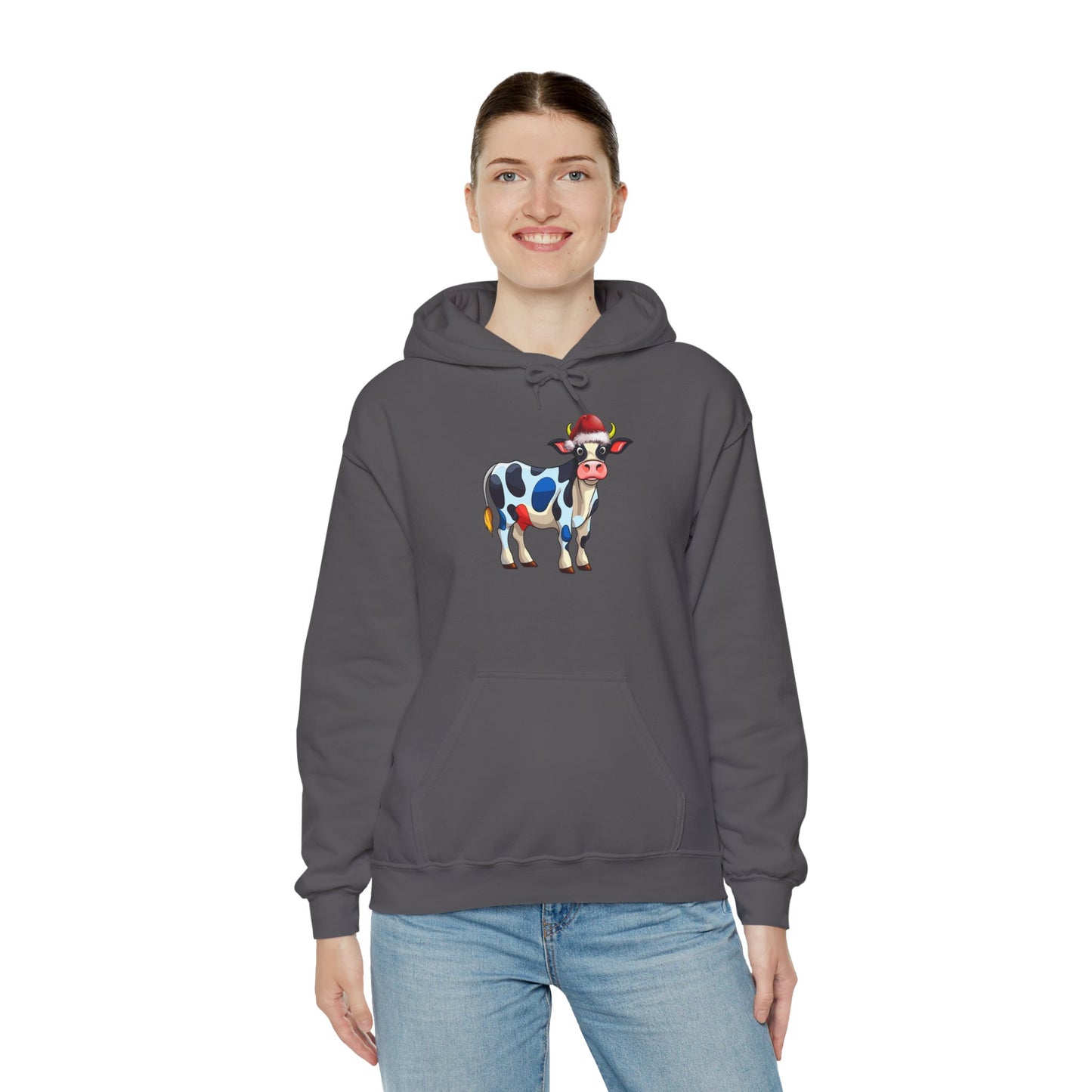 Holy Cow Christmas Hoodie, Unisex Hooded Sweatshirt