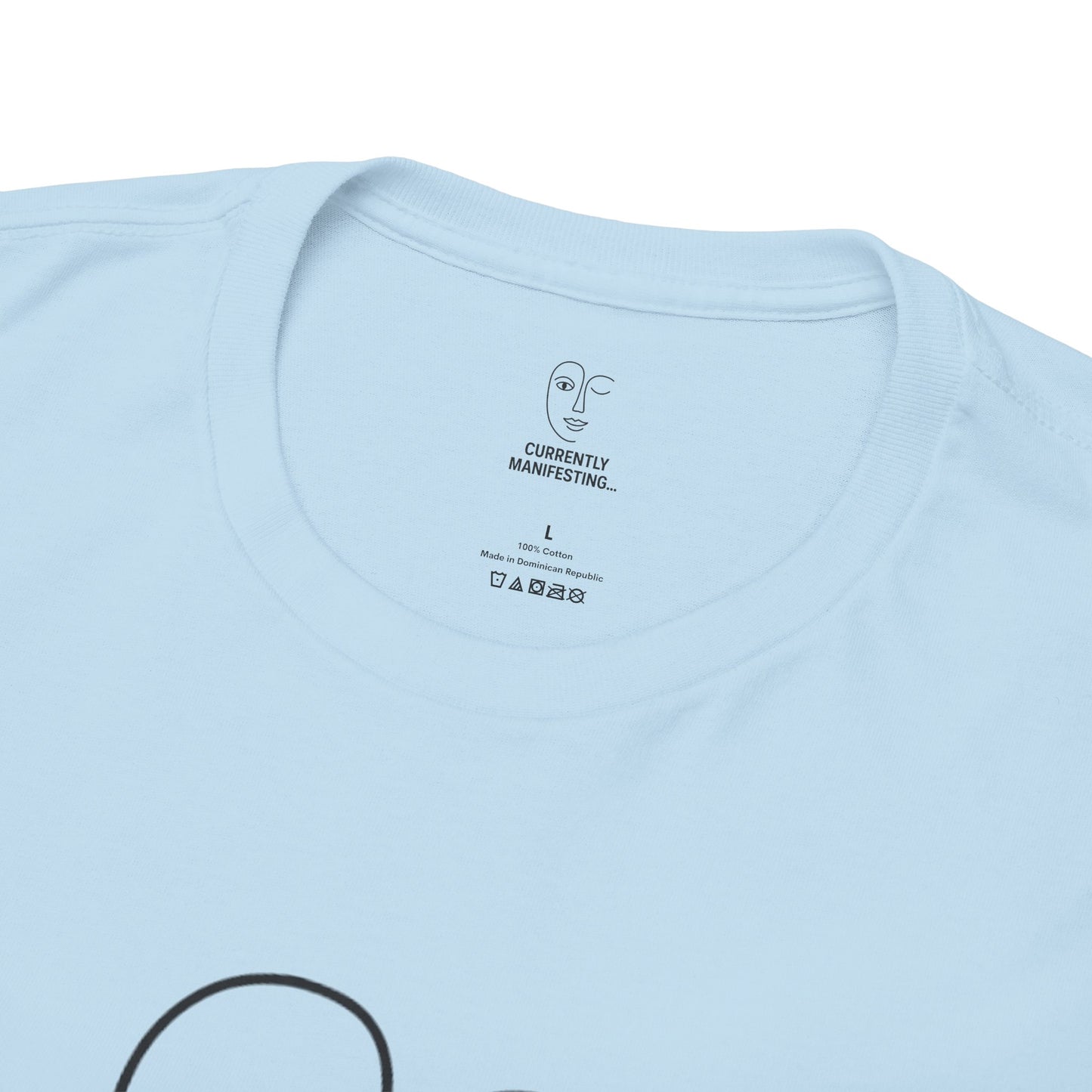 Currently Manifesting Unisex Heavy Cotton Tee, Affirmation Tee, Motivational T-Shirt, Gift for Dreamers, Casual Wear, Spiritual Apparel
