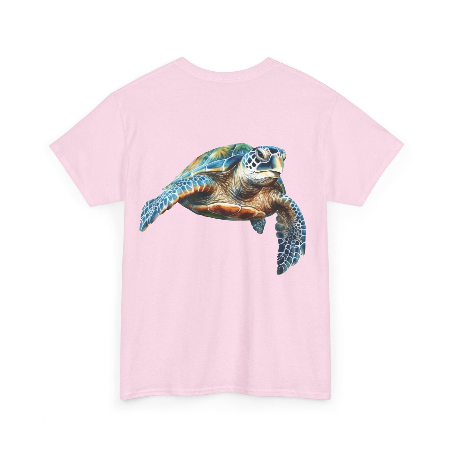 Save the Sea Turtles - BACKSIDE graphic Heavy Cotton Tee