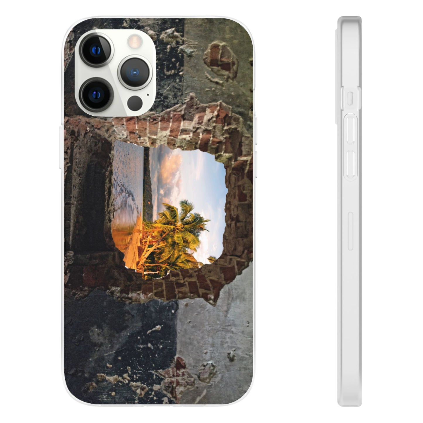 Scenic Flexi Phone Cases - Beach Vibes Case, Nature-Inspired Phone Cover, Travel Lover Gift, Summer Accessories