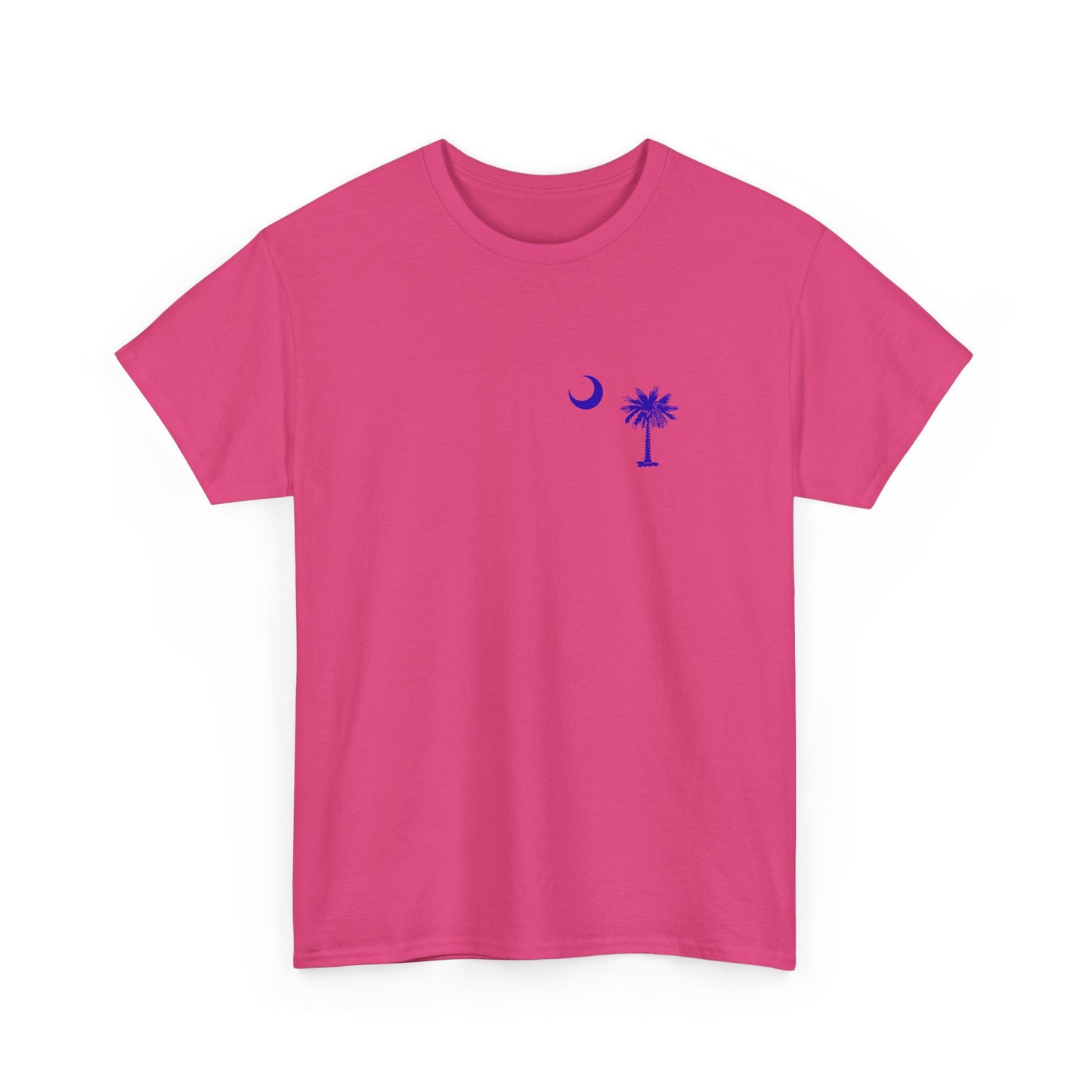 South Carolina Palmetto and Moon, front and back graphic,  Heavy Cotton T-shirt