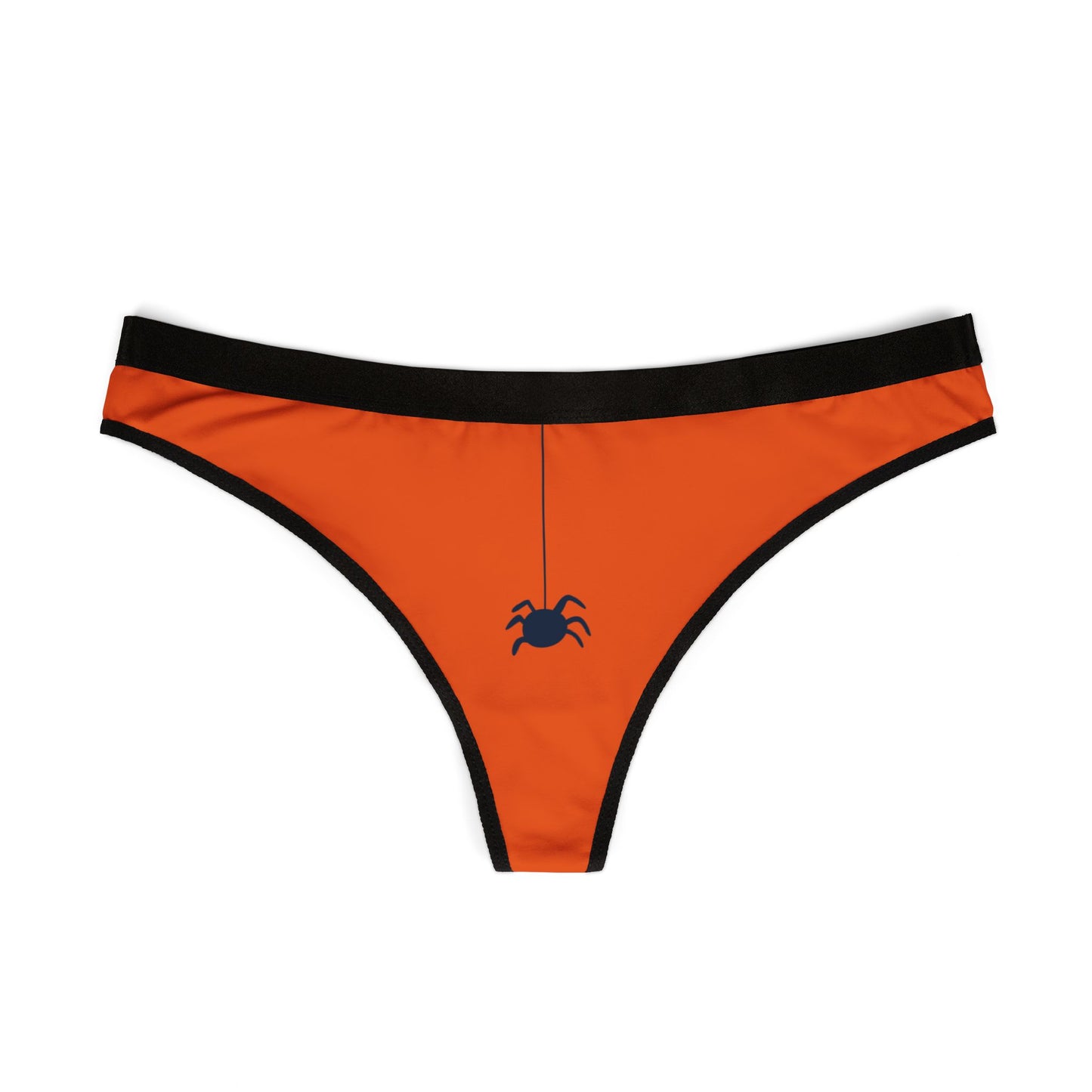 Halloween Women's Thongs with Spider Design, Cute Lingerie, Spooky Underwear, Gift for Her, Costume Accessory, Fall Fashion