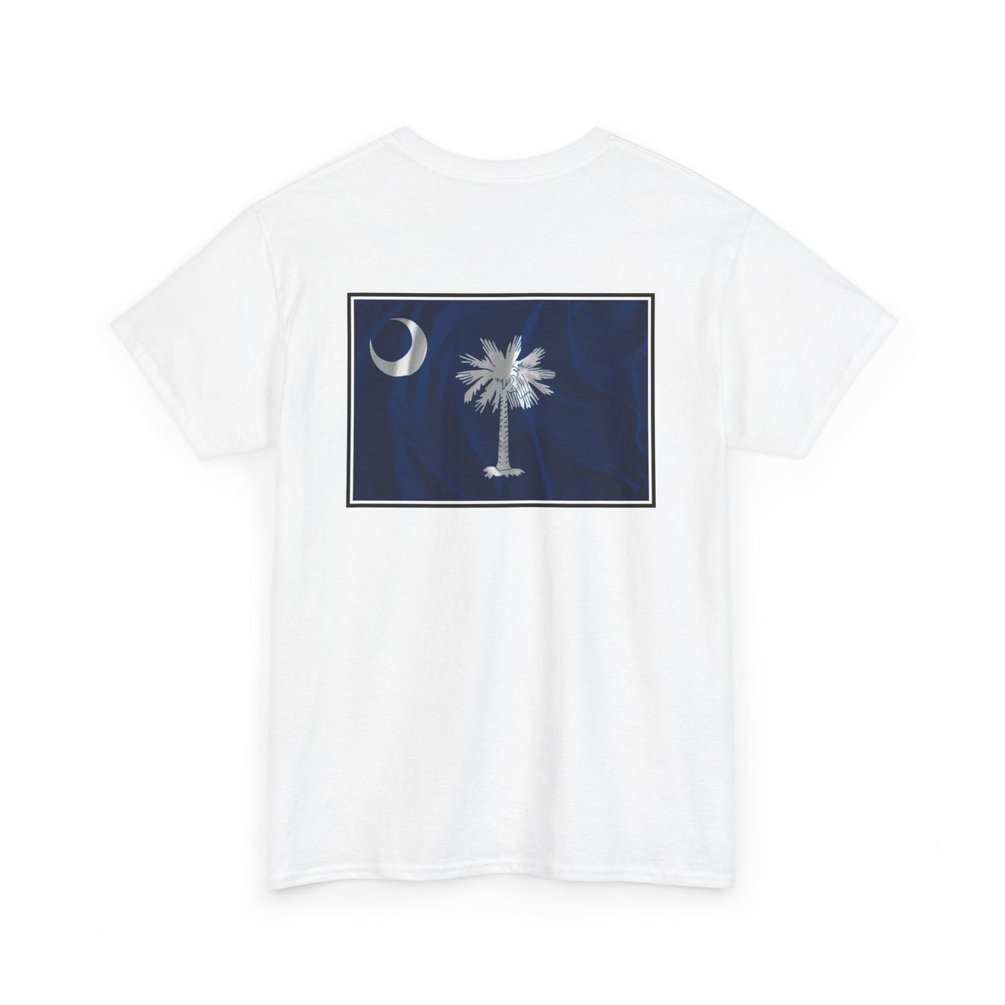 South Carolina Palmetto and Moon, front and back graphic,  Heavy Cotton T-shirt