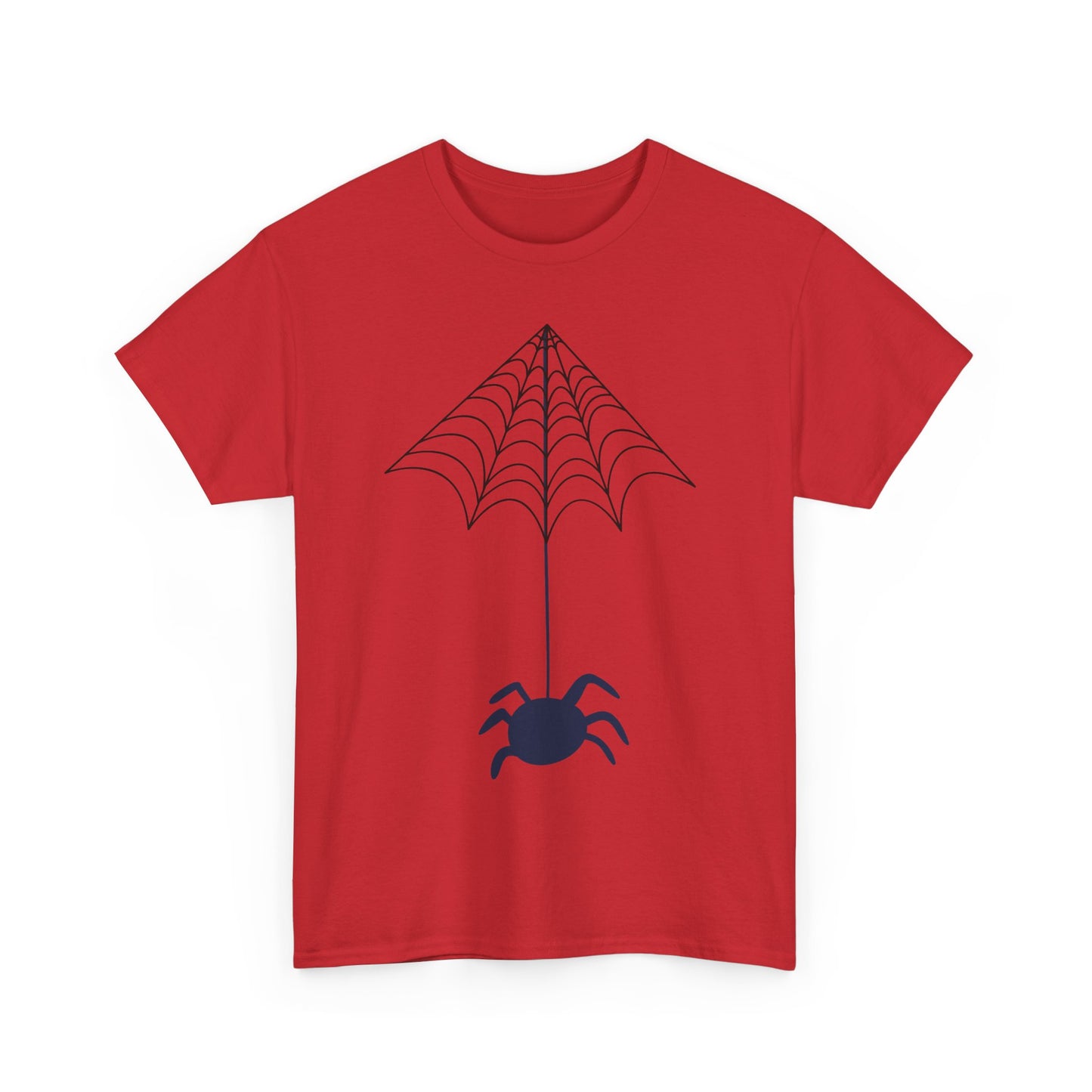 Spider Halloween Unisex Tee - Fall Heavy Cotton Tee with Clean Lines Design