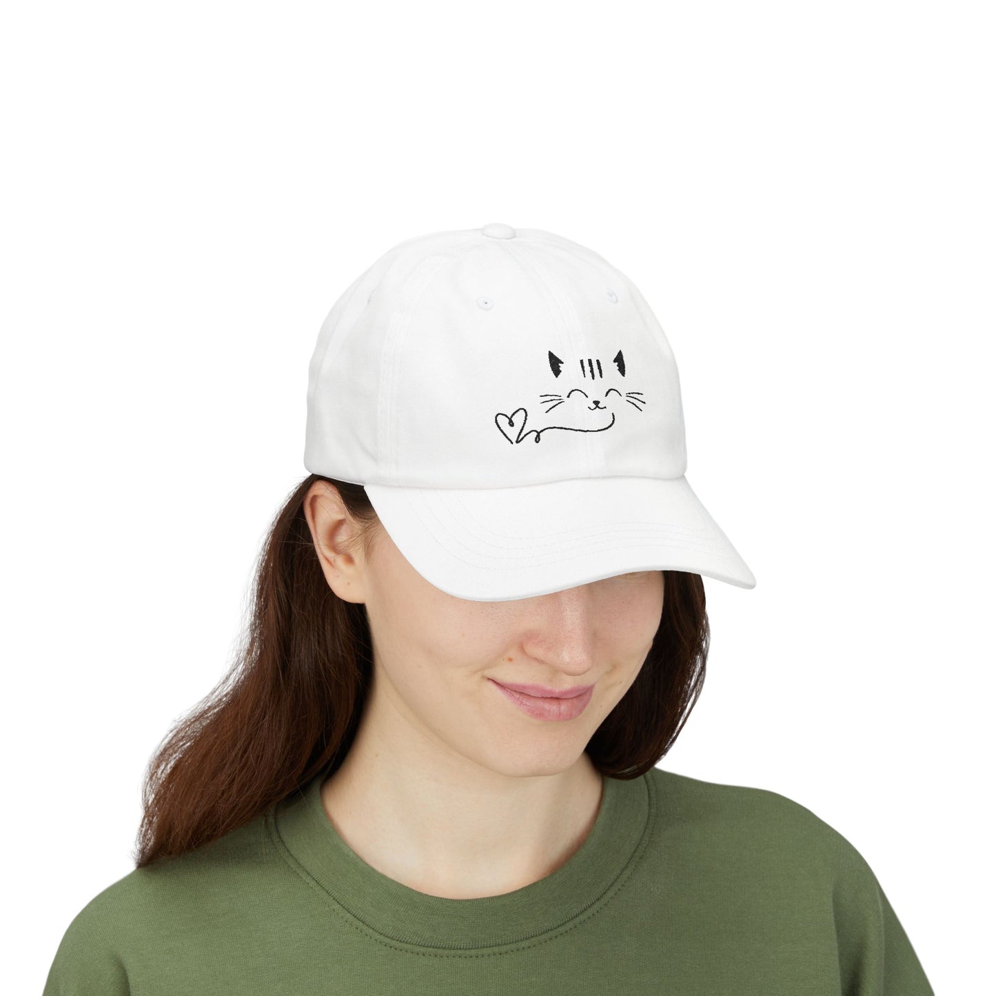 Adorable Cat Dad Cap, Custom Animal Hat, Gift for Cat Lovers, Cute Casual Cap, Everyday Fashion Accessory