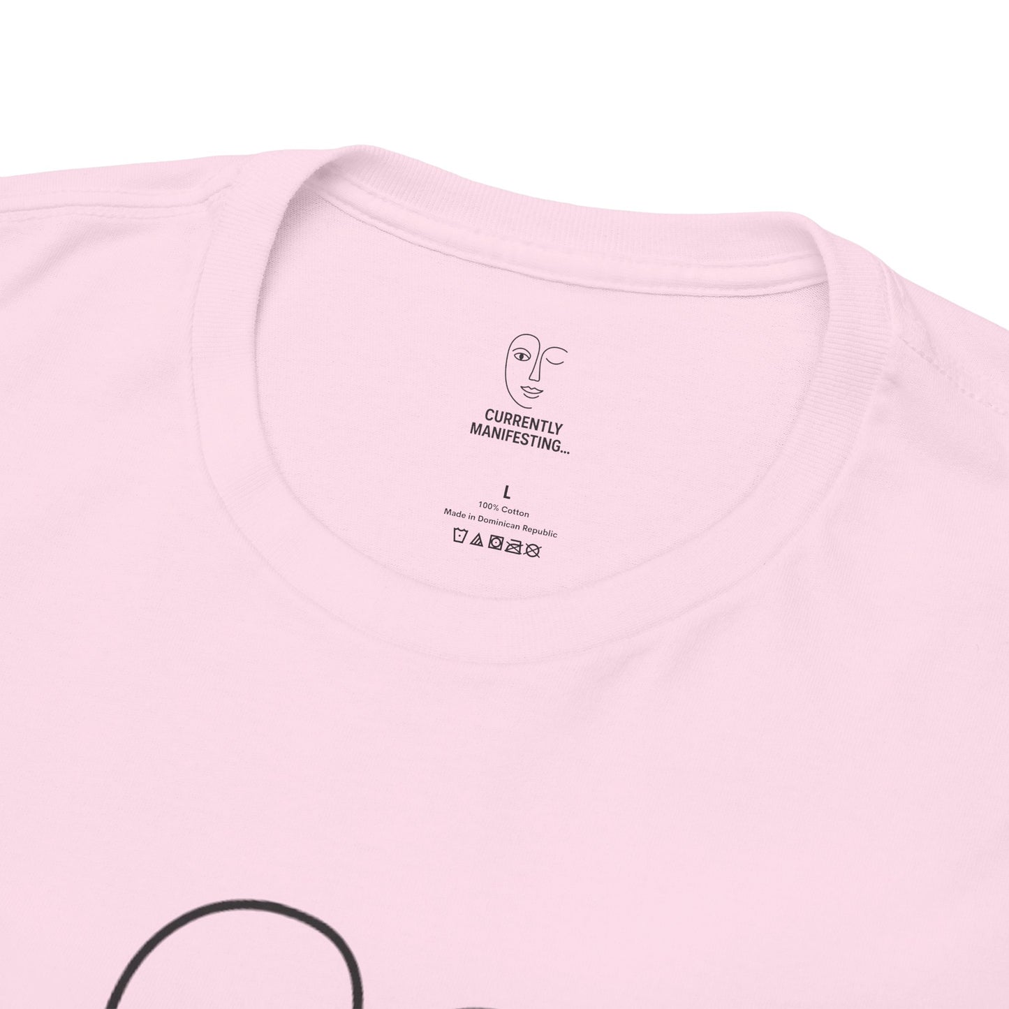 Currently Manifesting Unisex Heavy Cotton Tee, Affirmation Tee, Motivational T-Shirt, Gift for Dreamers, Casual Wear, Spiritual Apparel