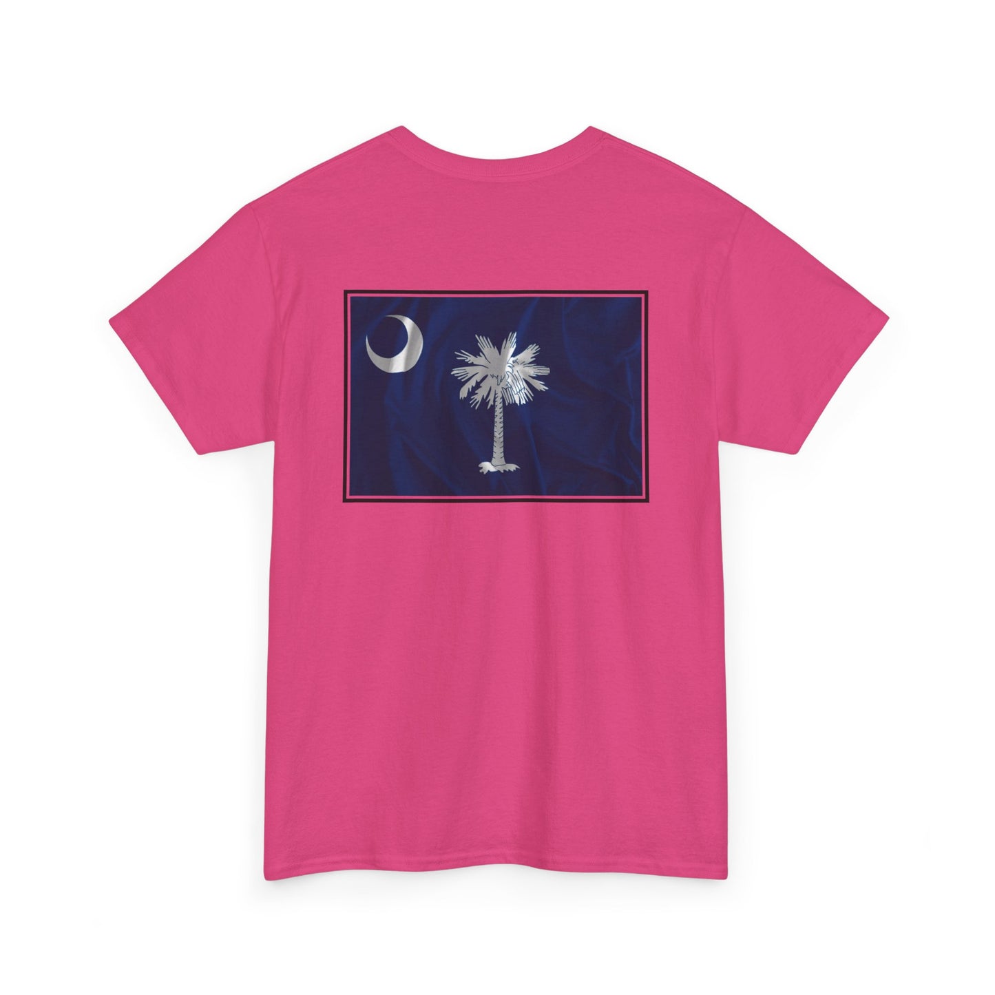 South Carolina Palmetto and Moon, front and back graphic,  Heavy Cotton T-shirt