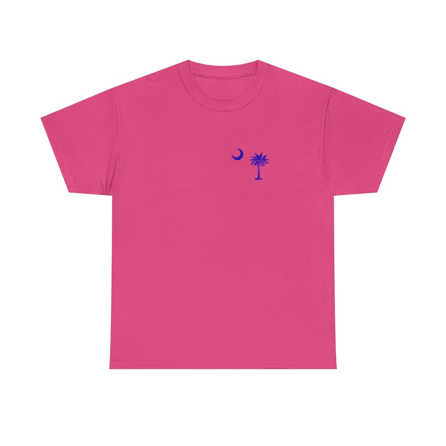 South Carolina Palmetto and Moon, front and back graphic,  Heavy Cotton T-shirt