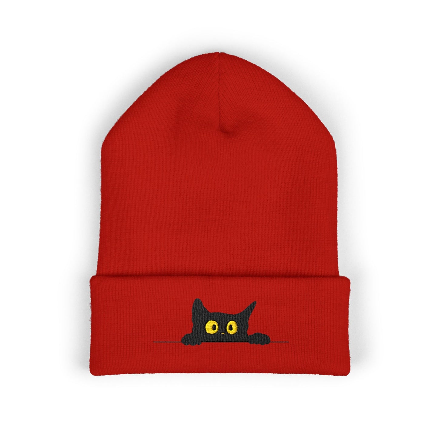 Cozy Cat Embroidered Beanie | Classic Cuffed Hat for Cat Lovers, Cute Winter Wear, Gift for Pet Owners, Halloween Accessory, Trendy [...]