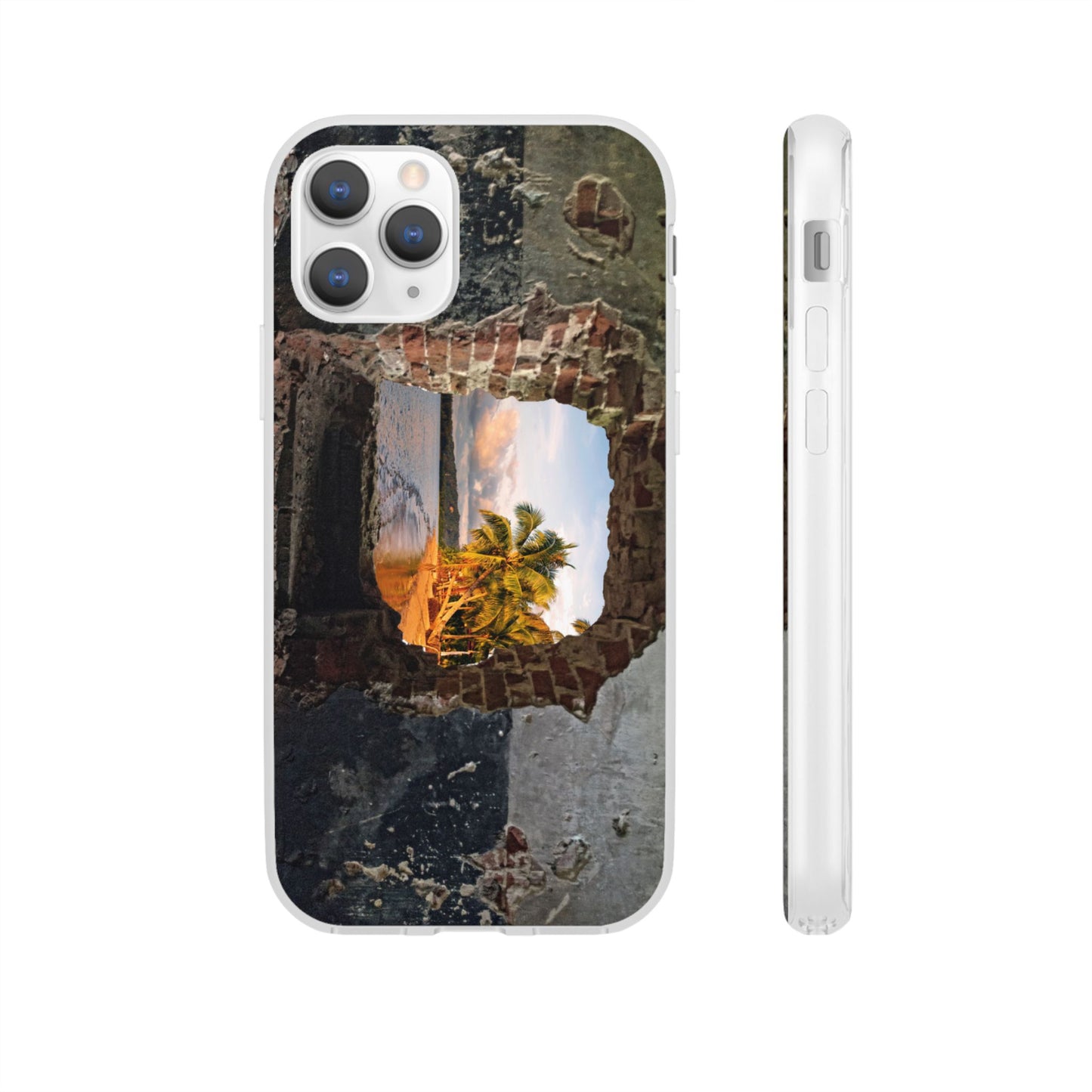 Scenic Flexi Phone Cases - Beach Vibes Case, Nature-Inspired Phone Cover, Travel Lover Gift, Summer Accessories