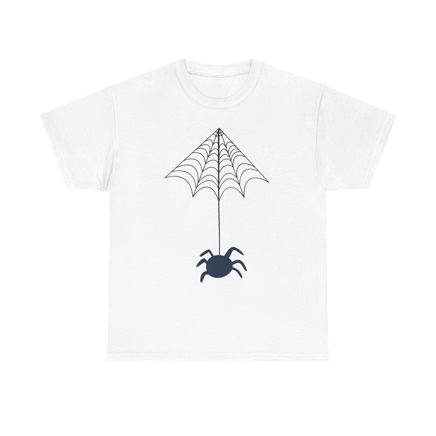 Spider Halloween Unisex Tee - Fall Heavy Cotton Tee with Clean Lines Design