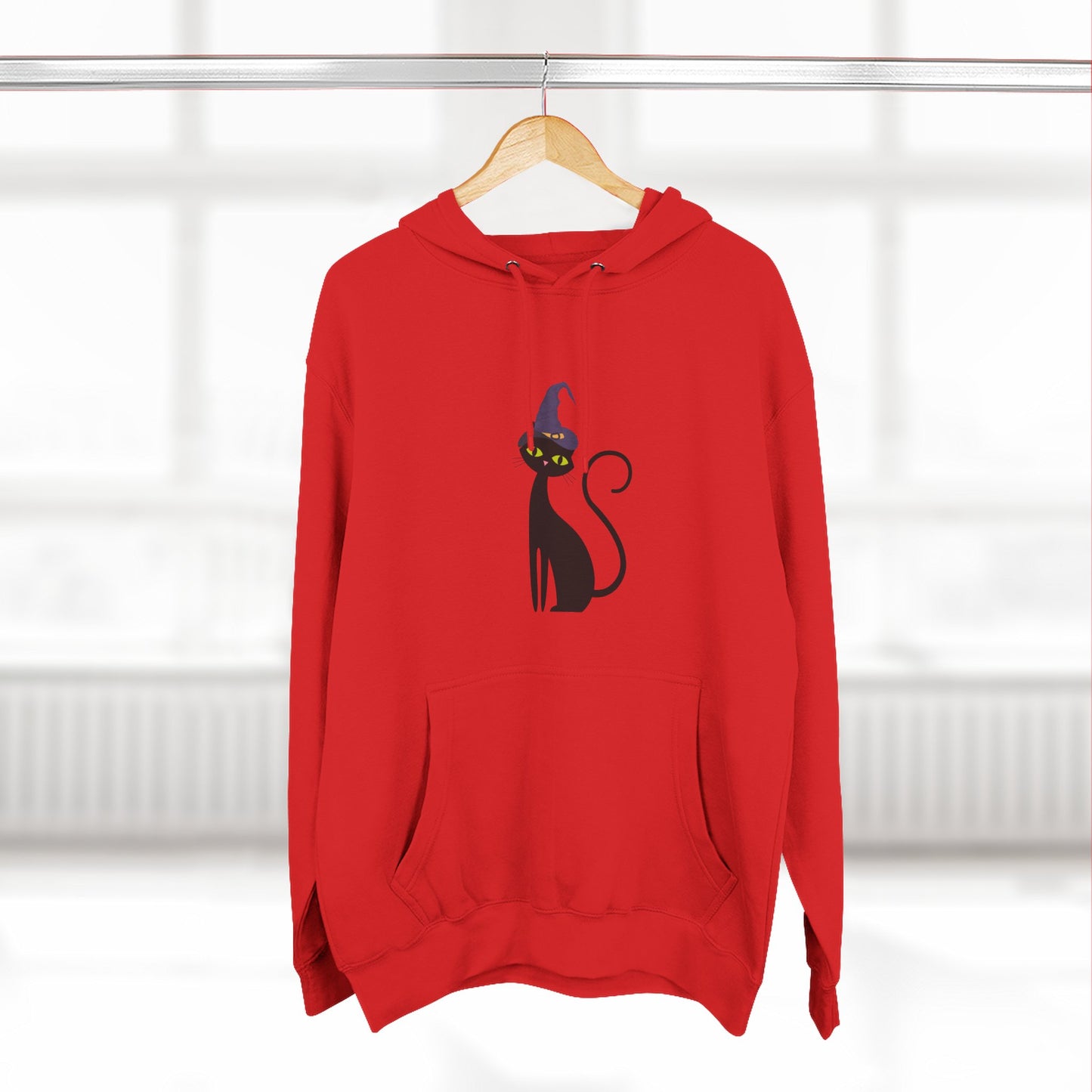 Cozy Cat-Inspired Fleece Hoodie: Perfect for Cat Lovers, Halloween, Casual Wear, Gift for Friends, Cozy Winter Layer