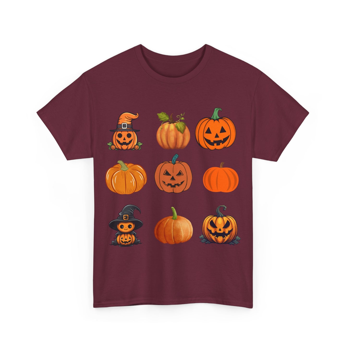 Tic Tac Toe Halloween Pumpkin T-Shirt, Unisex Cotton Tee