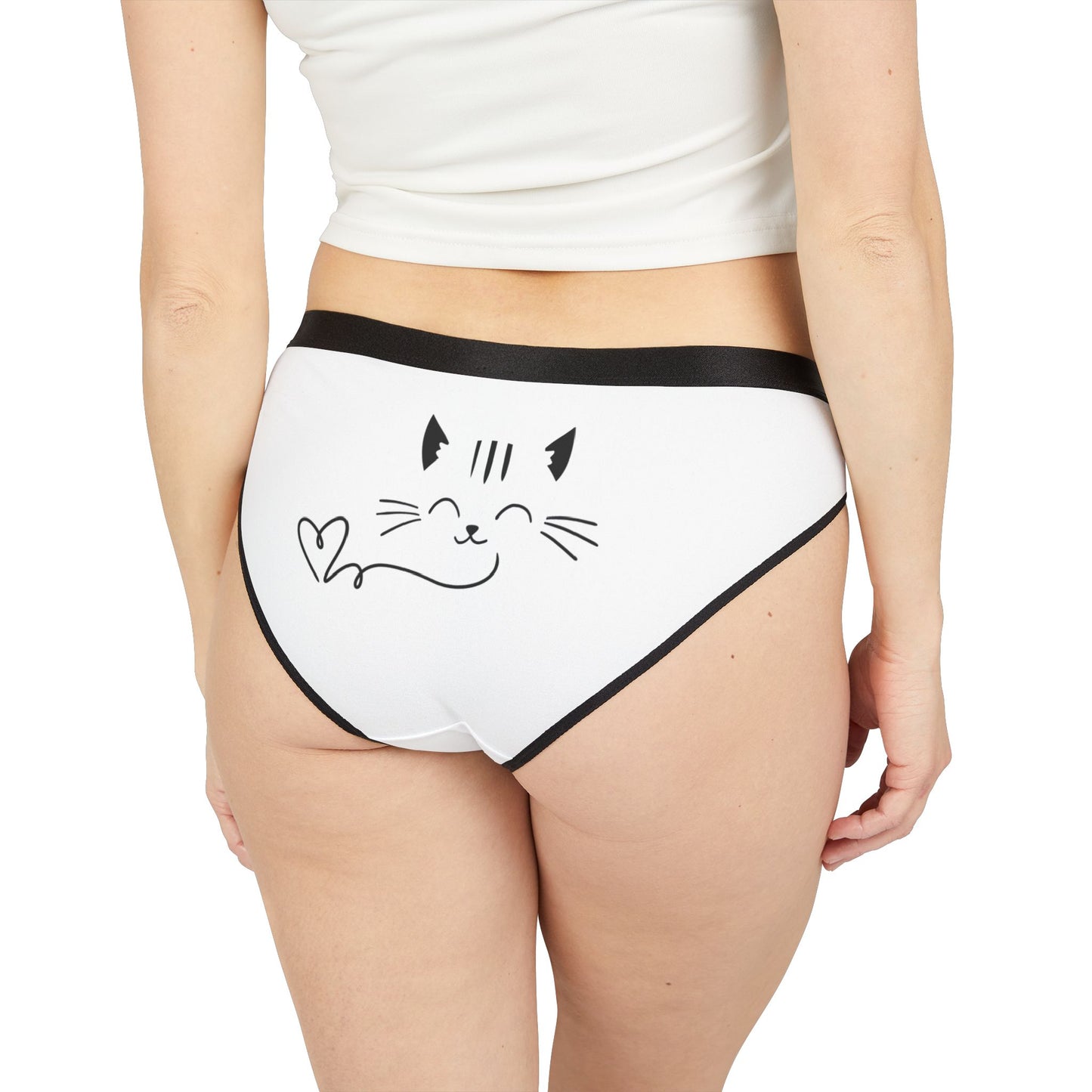 Cat-Themed Women's Underwear, Cute Cat Briefs, Pet Lover Gifts, Fun Lingerie, Adorable Underwear Set, Perfect for Cat Lovers