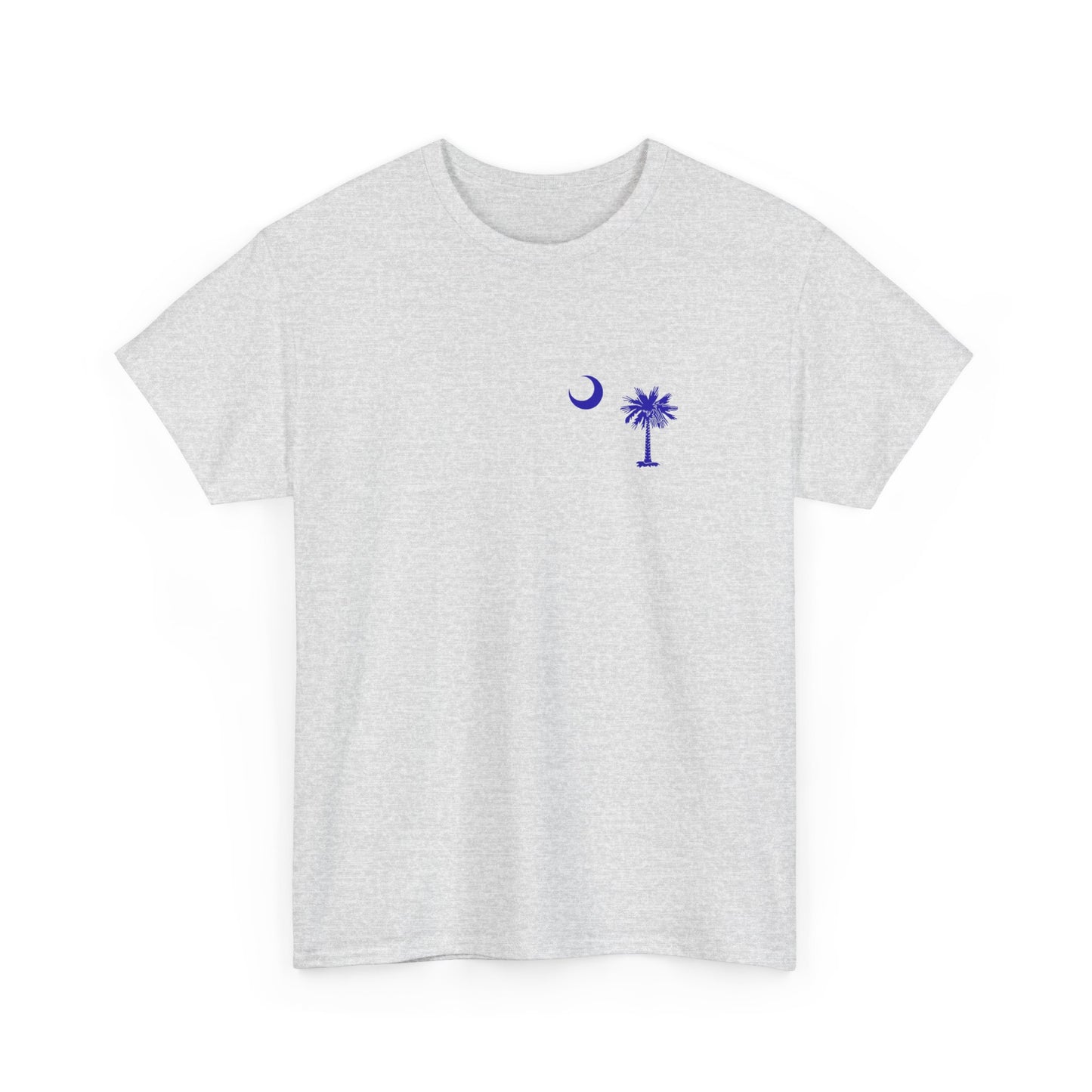 South Carolina Palmetto and Moon, front and back graphic,  Heavy Cotton T-shirt