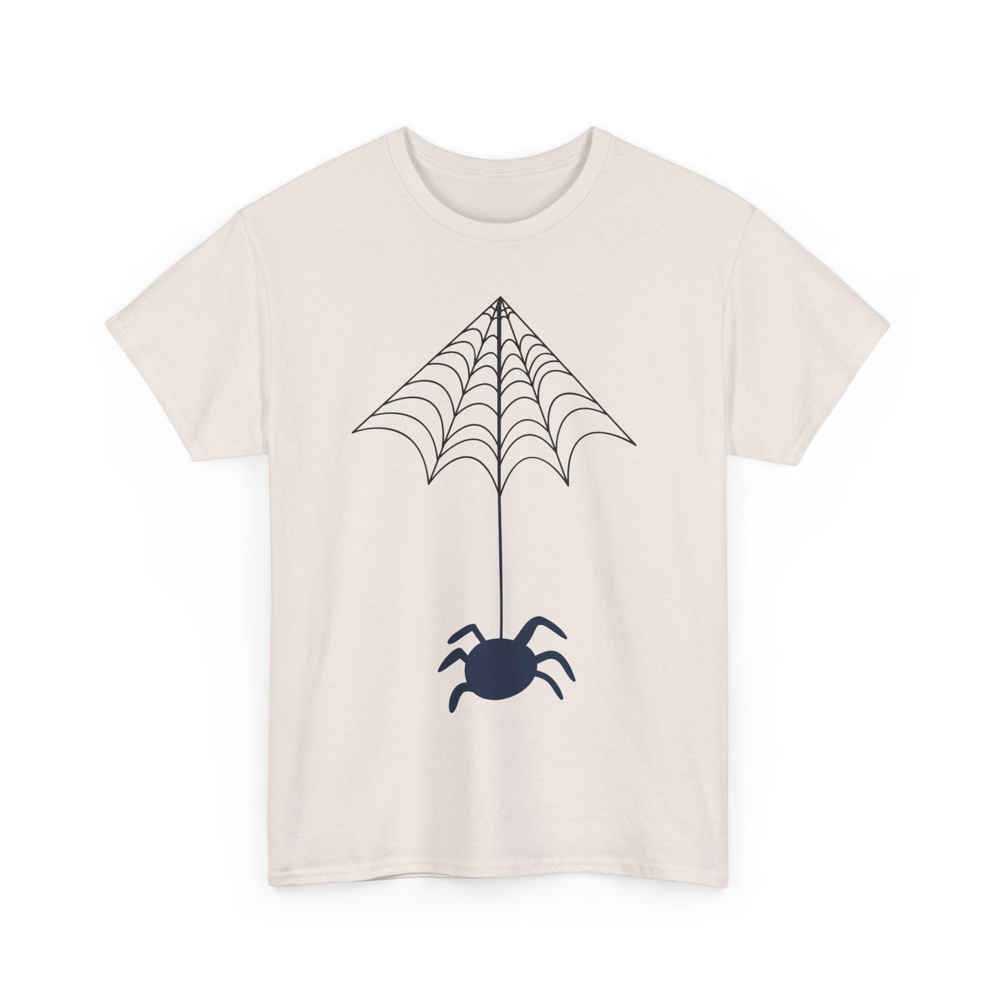 Spider Halloween Unisex Tee - Fall Heavy Cotton Tee with Clean Lines Design