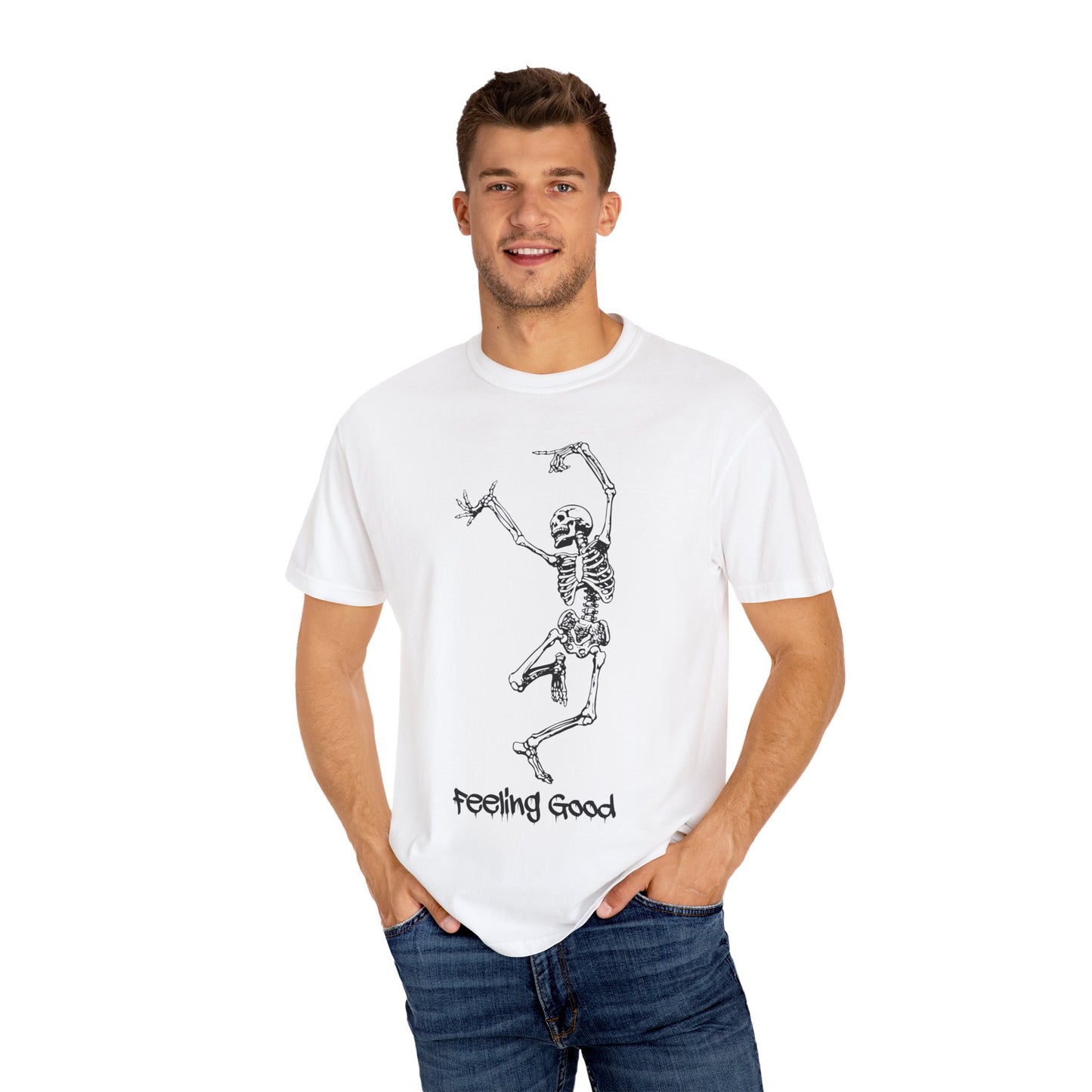 Halloween, Skeleton, Feelin good, Comfort Colors,  Garment-Dyed T-shirt