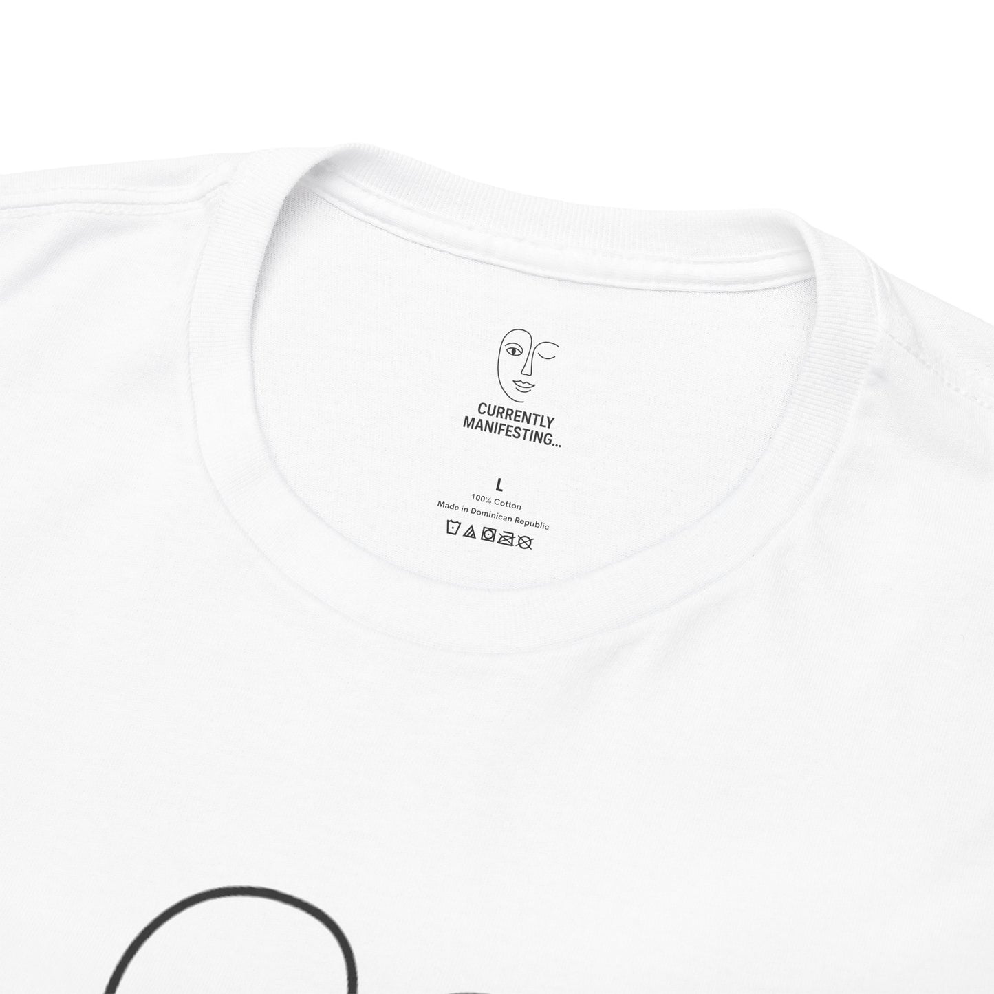Currently Manifesting Unisex Heavy Cotton Tee, Affirmation Tee, Motivational T-Shirt, Gift for Dreamers, Casual Wear, Spiritual Apparel