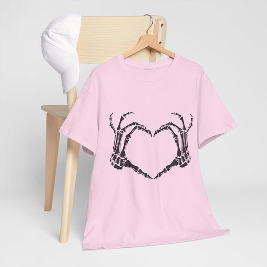 I heart you, Skeleton, Halloween Heavy Cotton Tee