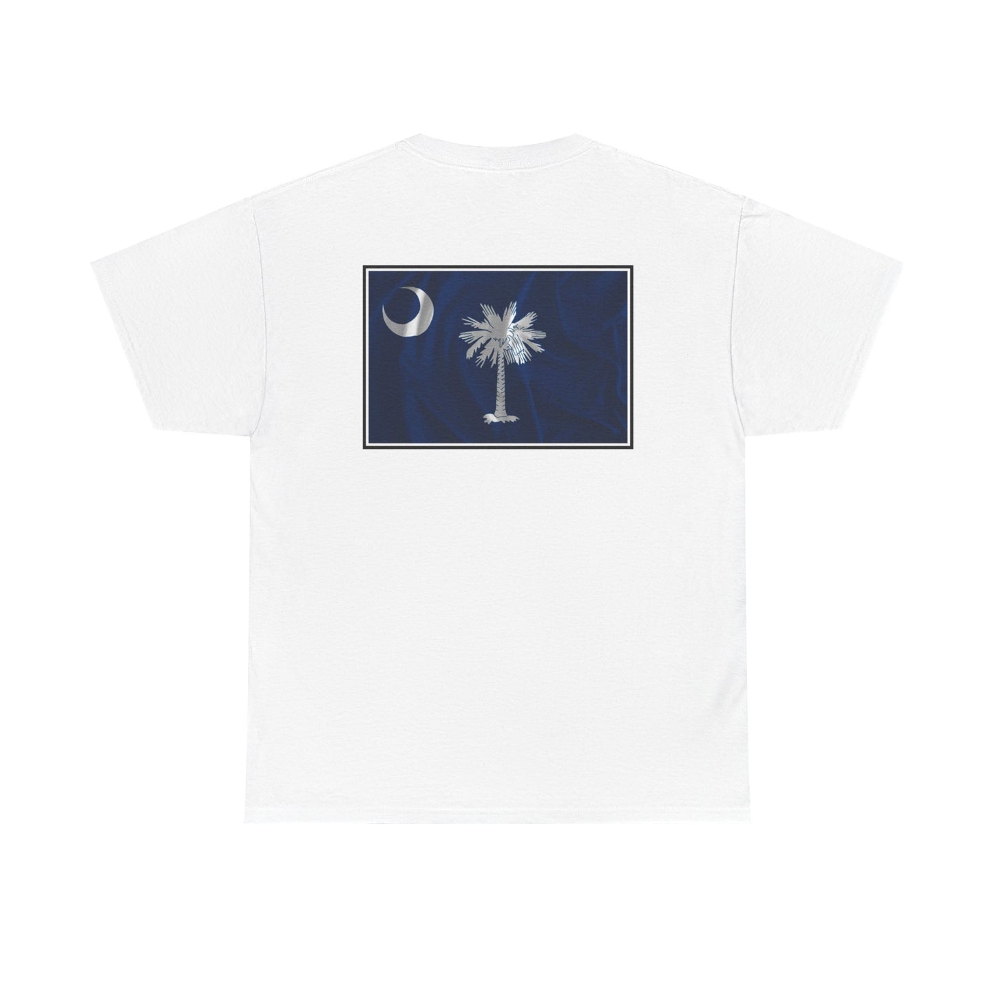 South Carolina Palmetto and Moon, front and back graphic,  Heavy Cotton T-shirt