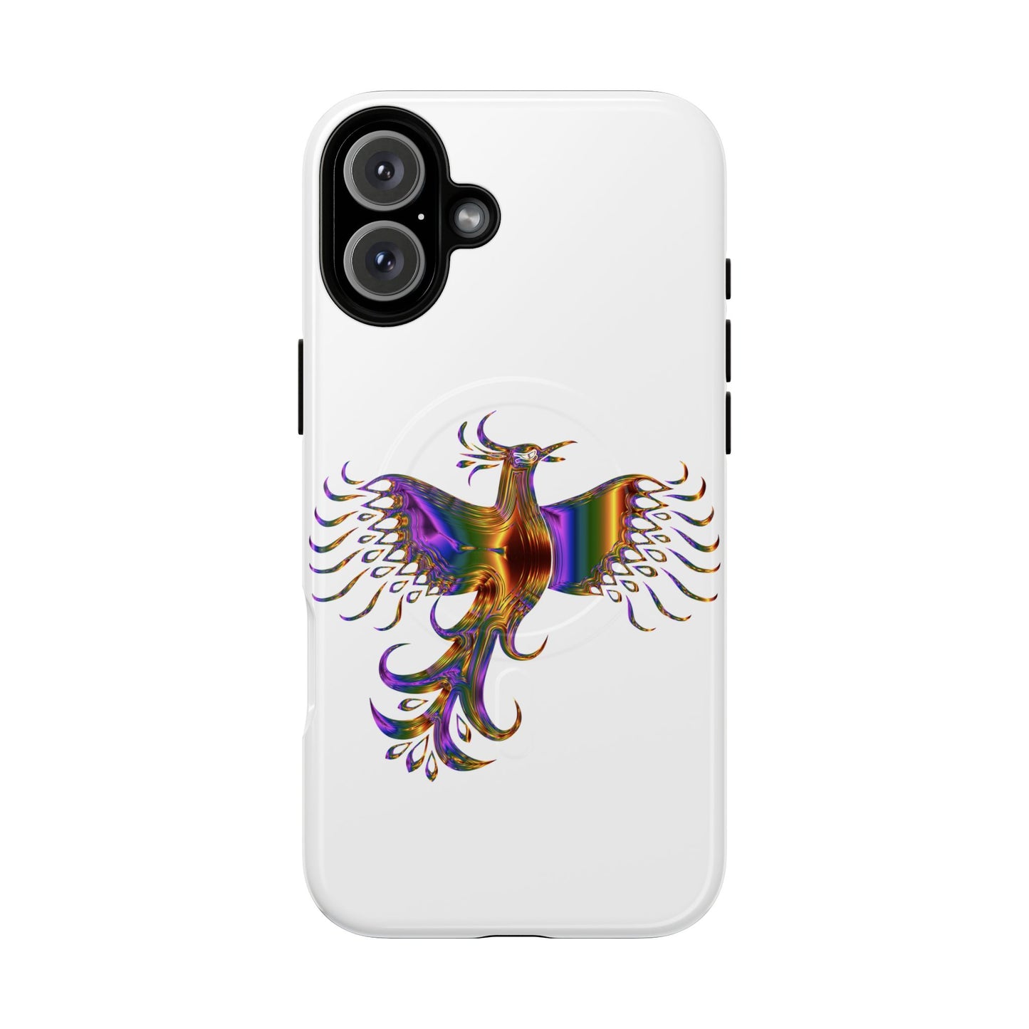 Vibrant Phoenix Magnetic Phone Case, Tough Phone Cover, Unique Smartphone Accessory, Gift for Tech Lovers, Holiday Essentials