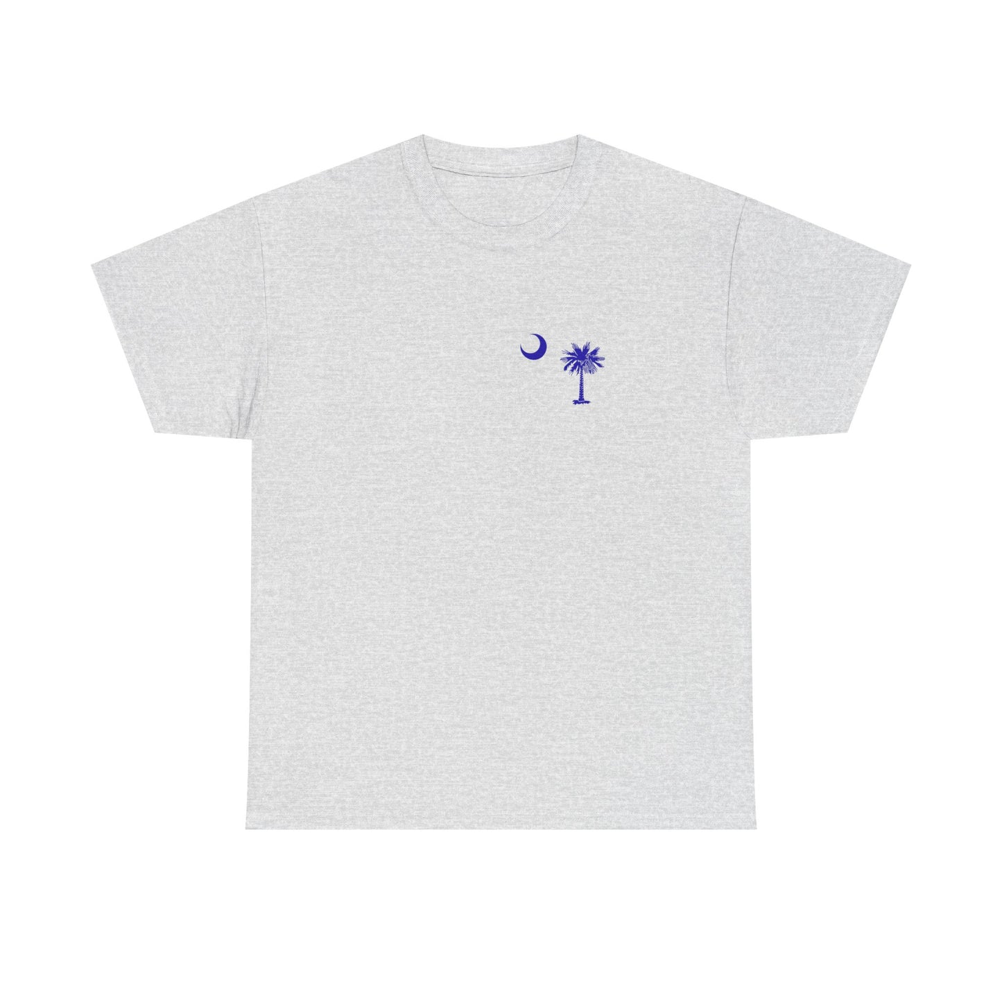 South Carolina Palmetto and Moon, front and back graphic,  Heavy Cotton T-shirt