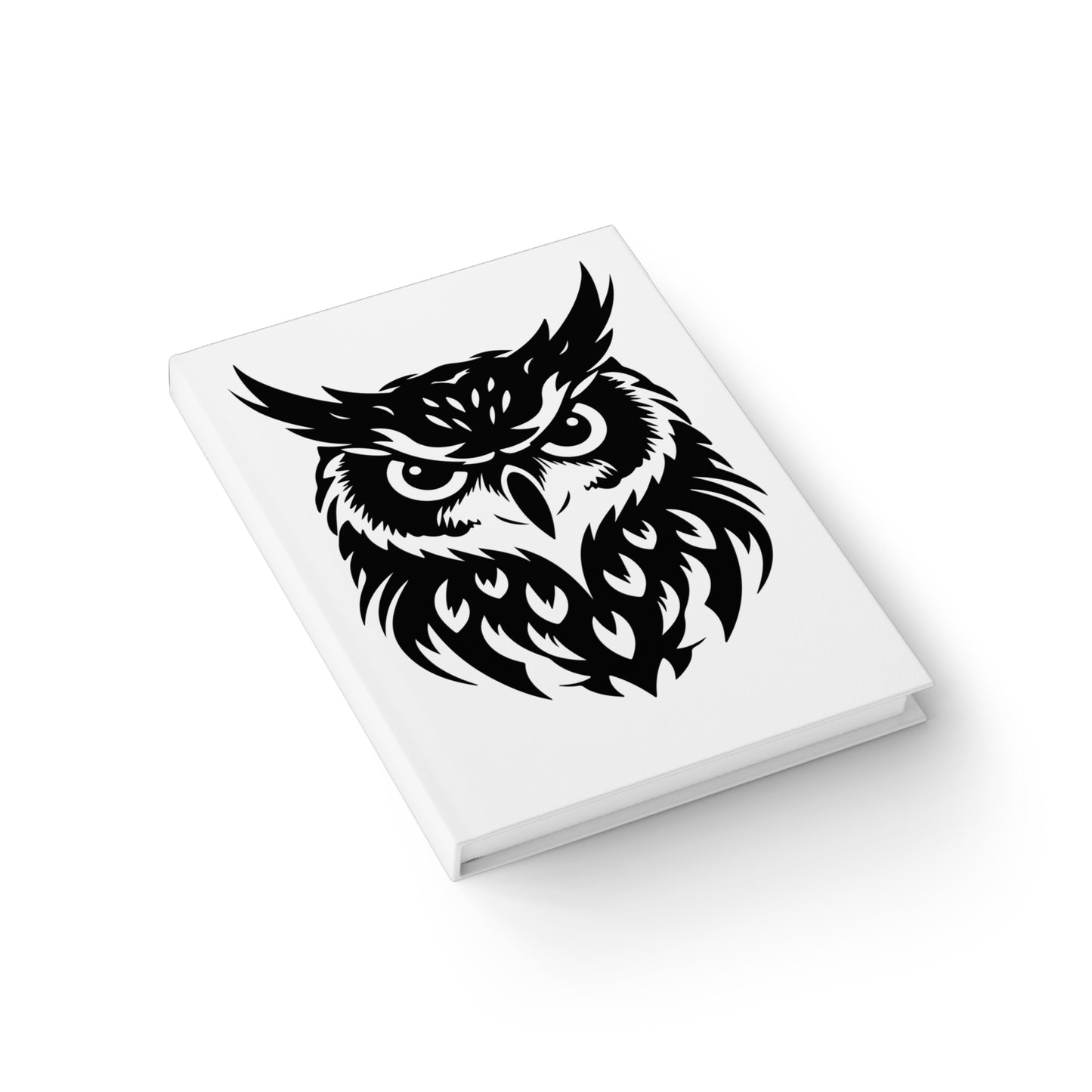 Owl-Themed Journal, Nature Lover's Notebook, Black and White Writing Pad, Wildlife Sketchbook, Gifts for Writers and Artists