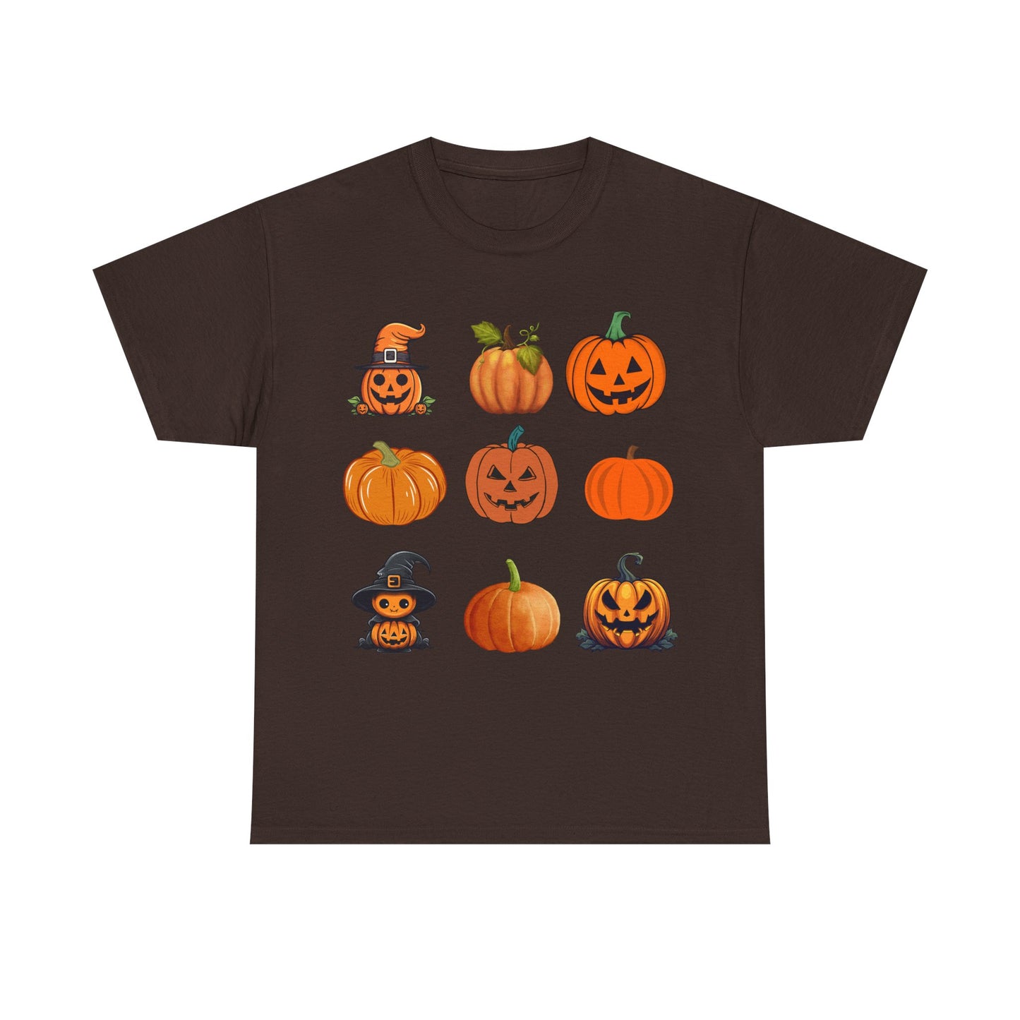 Tic Tac Toe Halloween Pumpkin T-Shirt, Unisex Cotton Tee