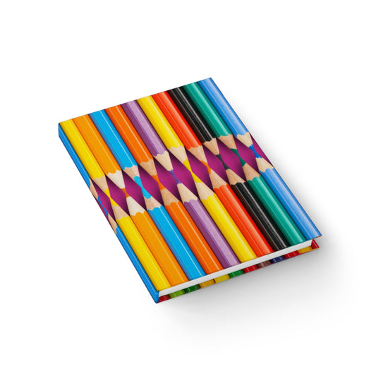 Colorful Pencil Design Journal - Creative Writing, Art Sketchbook, Gift for Artists, Student Notepad, Inspirational Diary