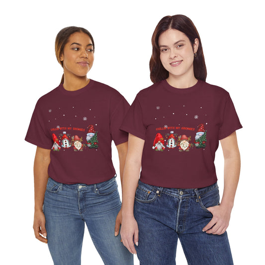 Christmas Gnomes T-shirt, Perfect Gift, Unisex Heavy Cotton Tee