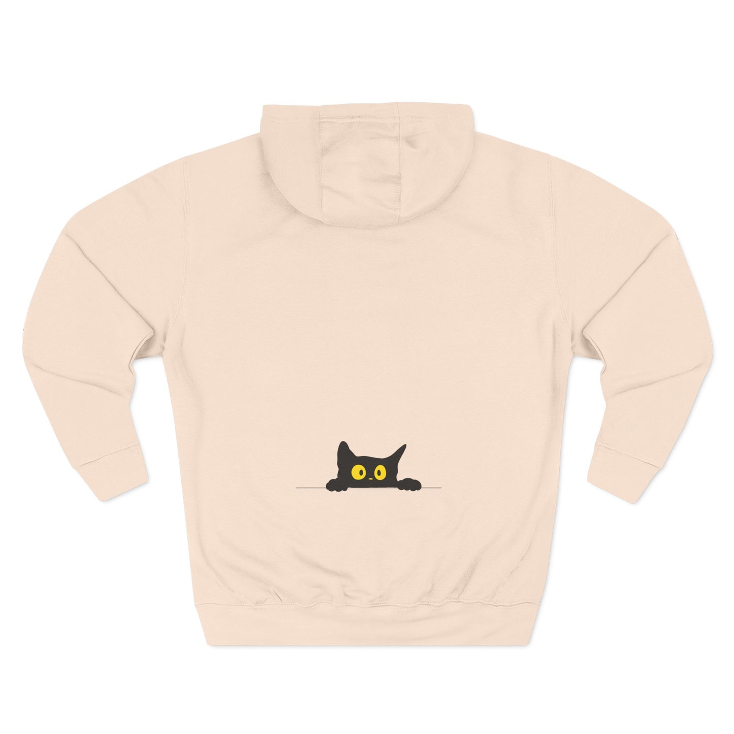 Cute Cat Fleece Hoodie - Cozy Cat Lover Apparel, Perfect for Gifts, Winter Wear, Cat Mom, Pet Lover,