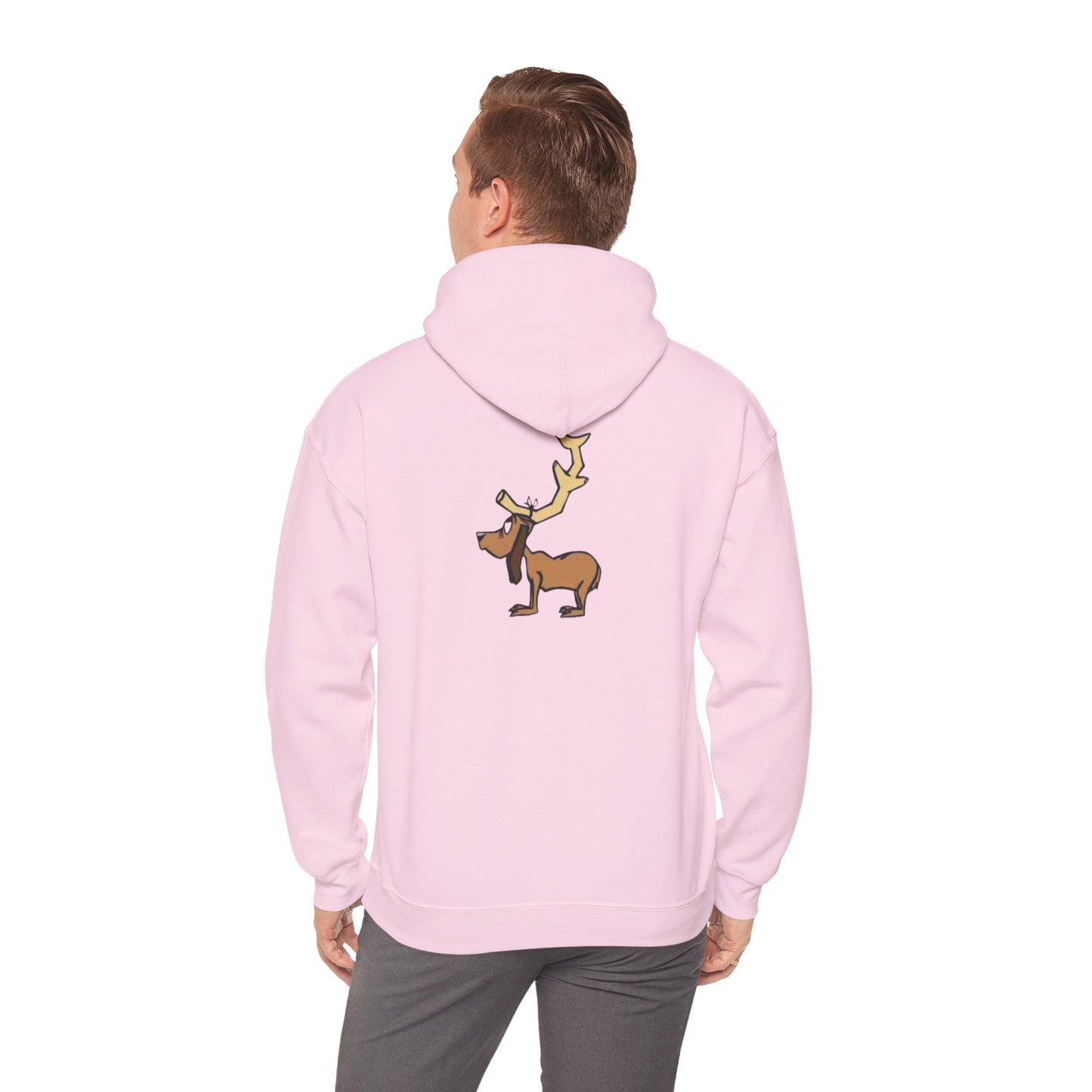 Holiday Spirit Hoodie: Cozy Unisex Sweatshirt with Grinch and Reindeer Design, Perfect for Christmas, Gift for Friends, Warm, Fun, Festive
