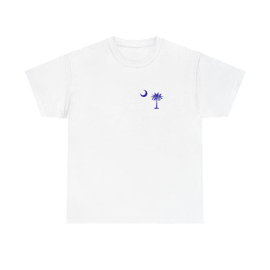 South Carolina Palmetto and Moon, front and back graphic,  Heavy Cotton T-shirt