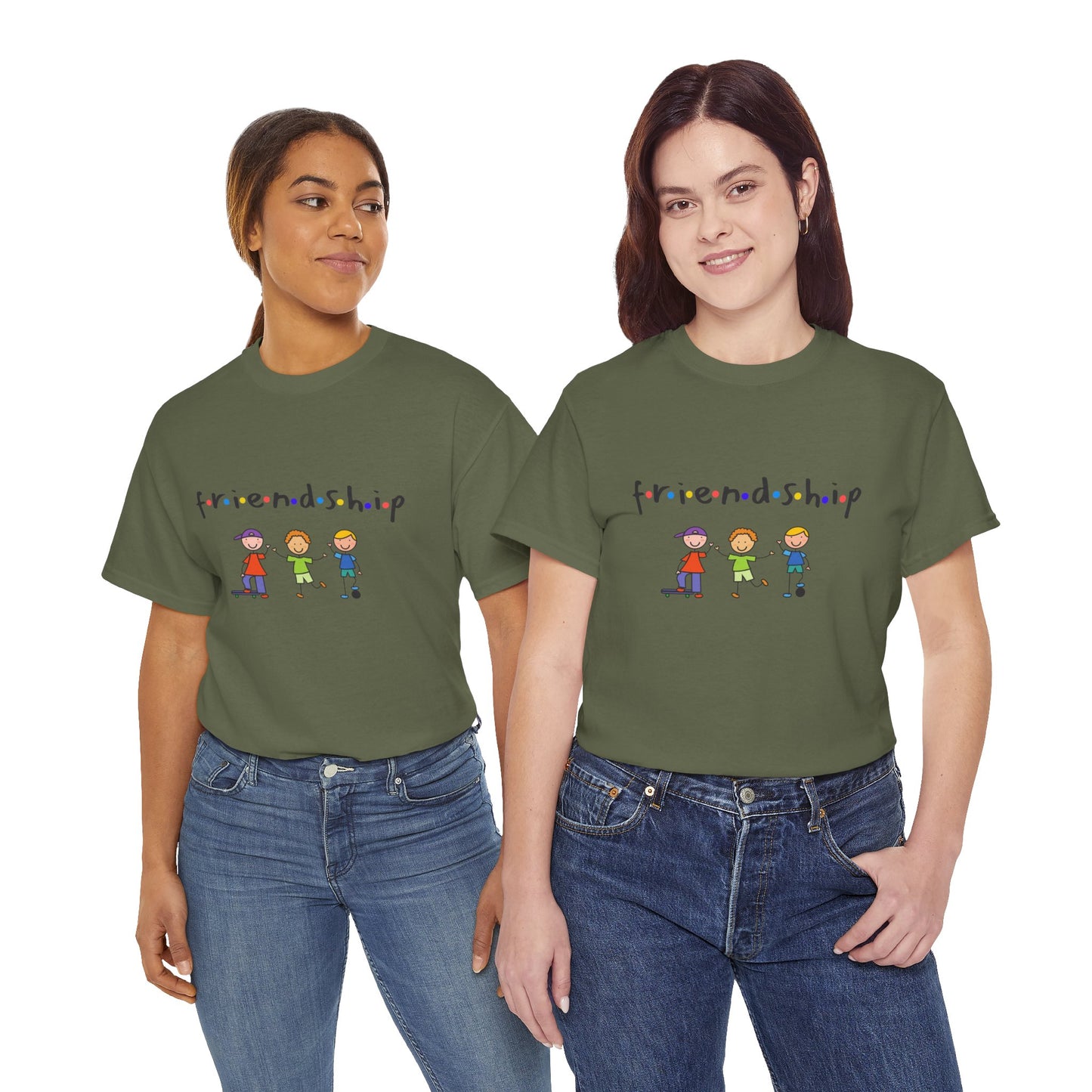 Friendship - Frontside graphic - Unisex Heavy Cotton Tee