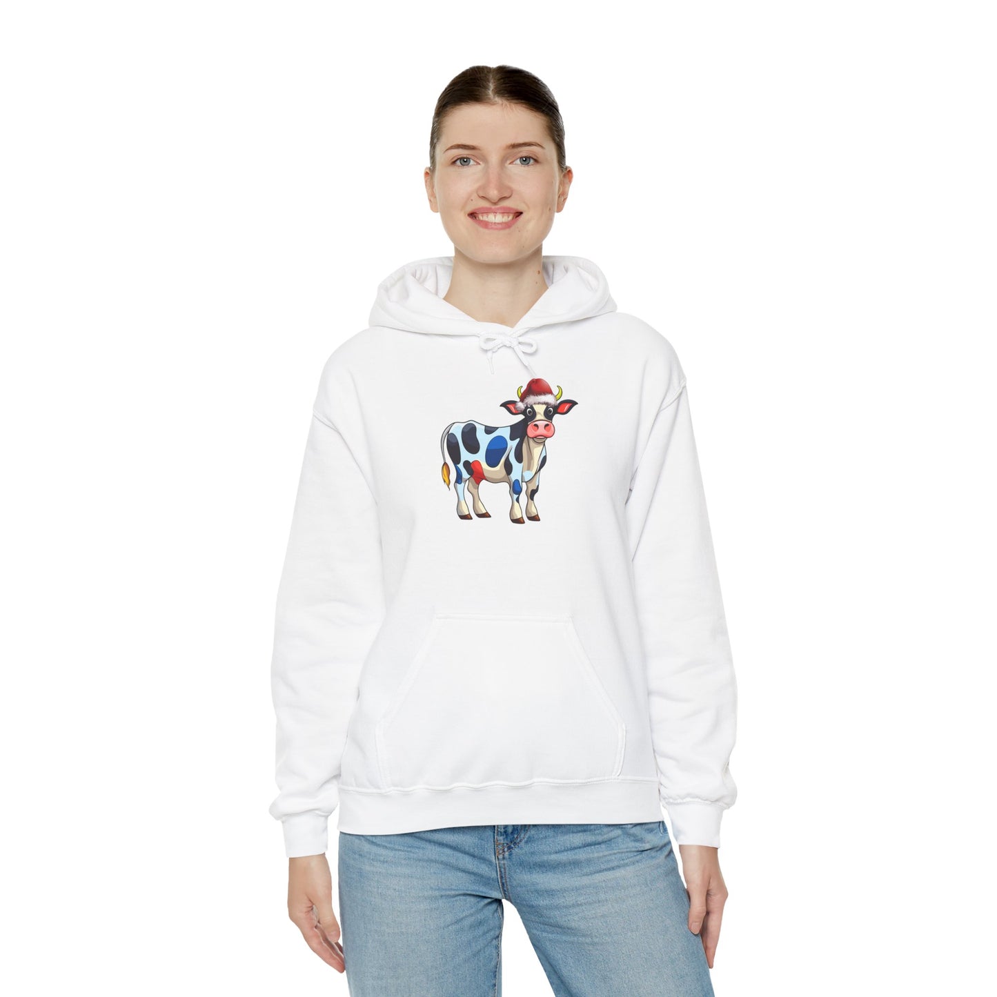 Holy Cow Christmas Hoodie, Unisex Hooded Sweatshirt
