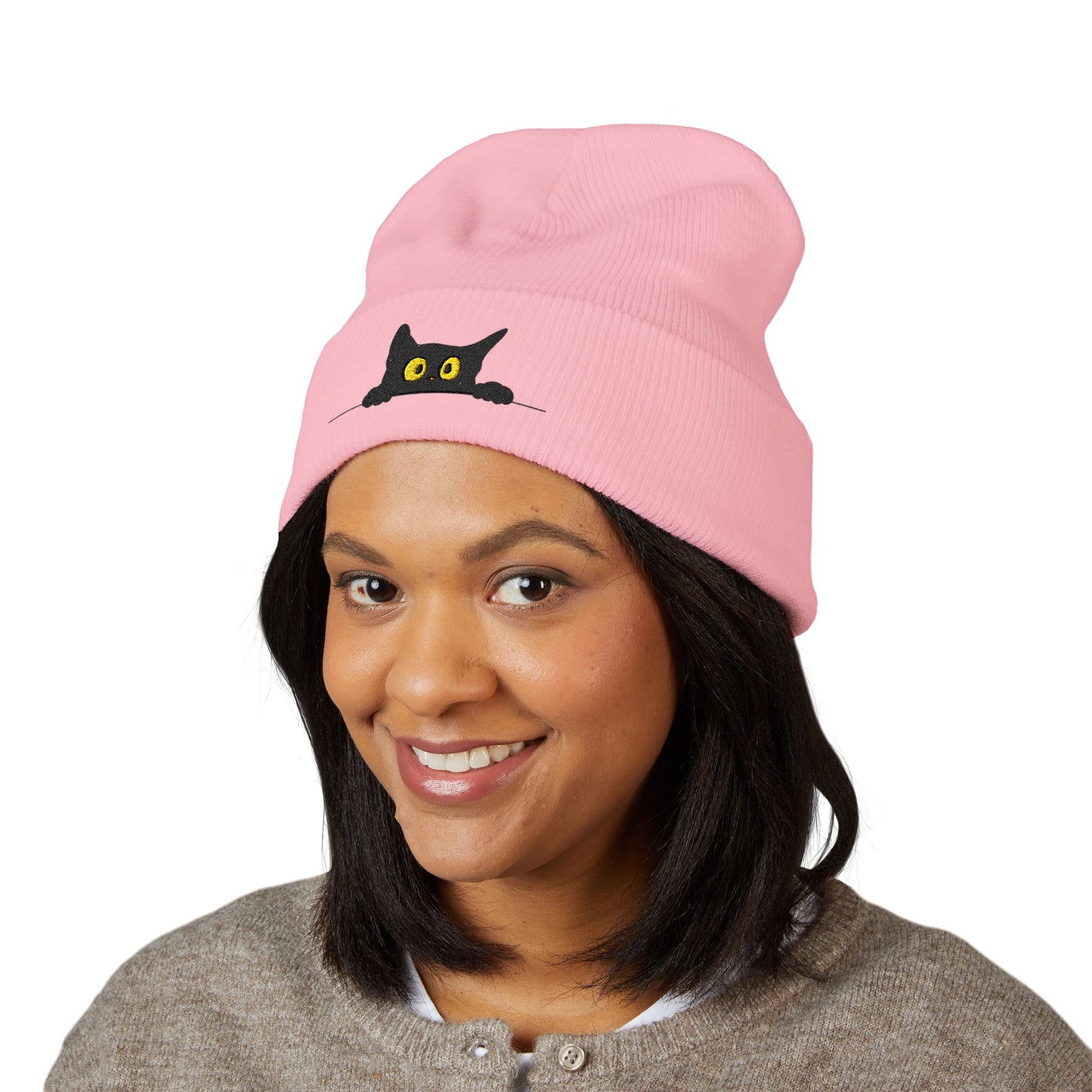 Cozy Cat Embroidered Beanie | Classic Cuffed Hat for Cat Lovers, Cute Winter Wear, Gift for Pet Owners, Halloween Accessory, Trendy [...]