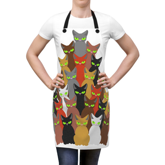 Cat Holiday Tree Apron