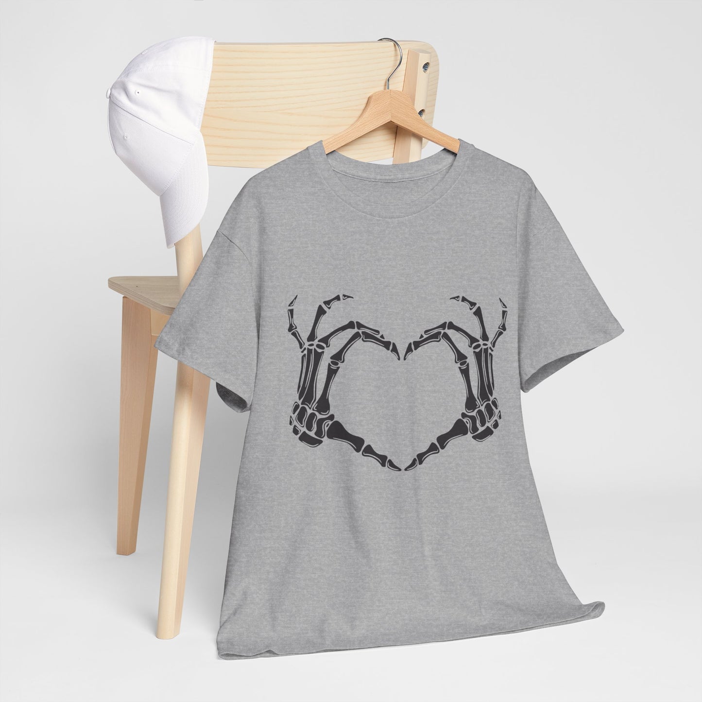 I heart you, Skeleton, Halloween Heavy Cotton Tee