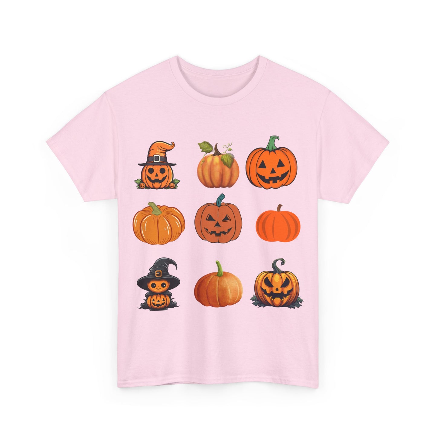 Tic Tac Toe Halloween Pumpkin T-Shirt, Unisex Cotton Tee
