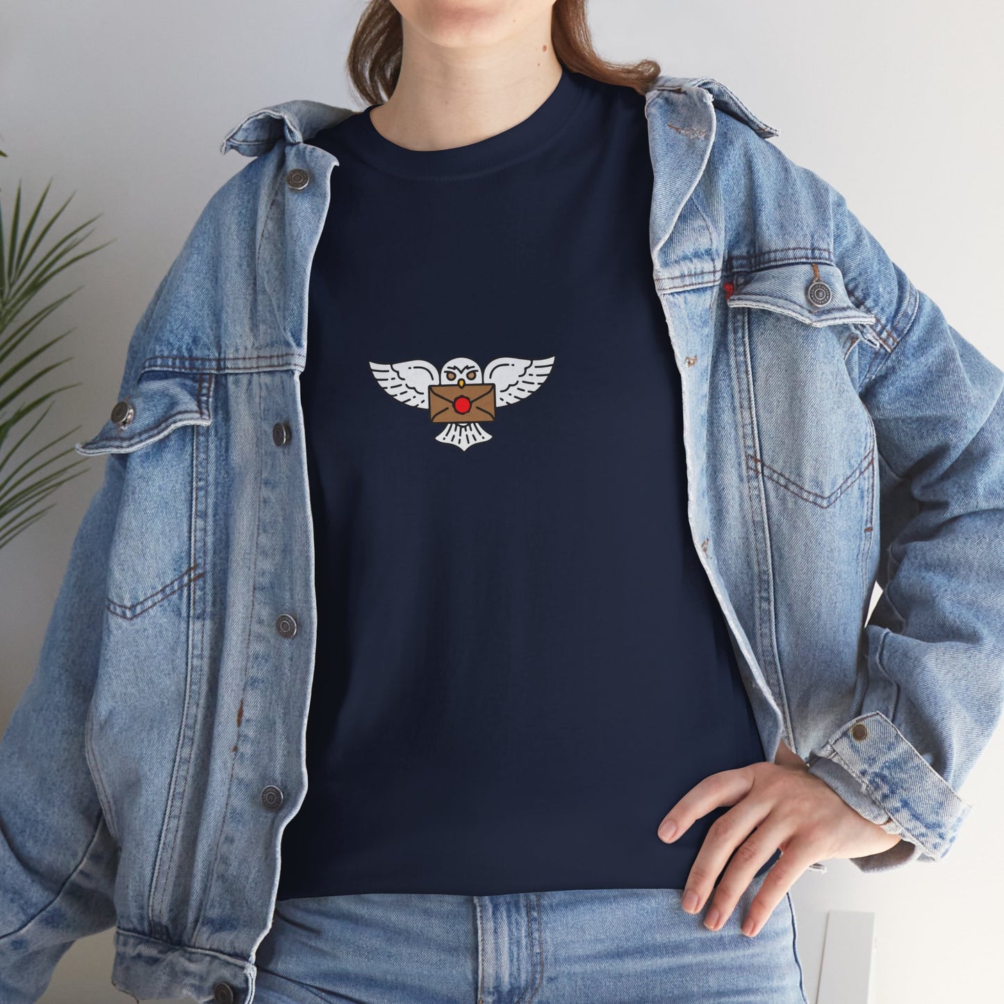 Wizard Academy inspired owl t-shirt, Unisex Heavy Cotton Tee