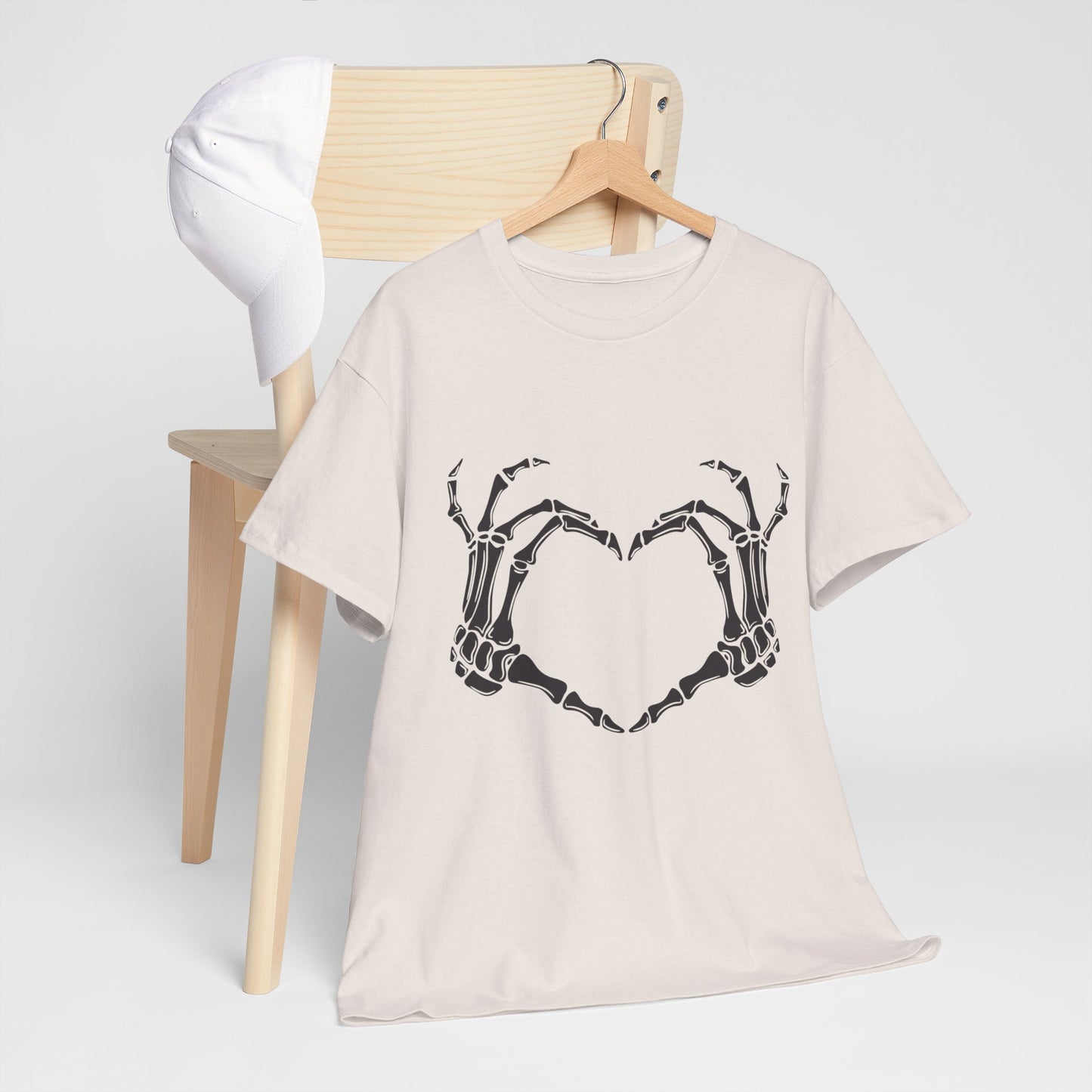 I heart you, Skeleton, Halloween Heavy Cotton Tee