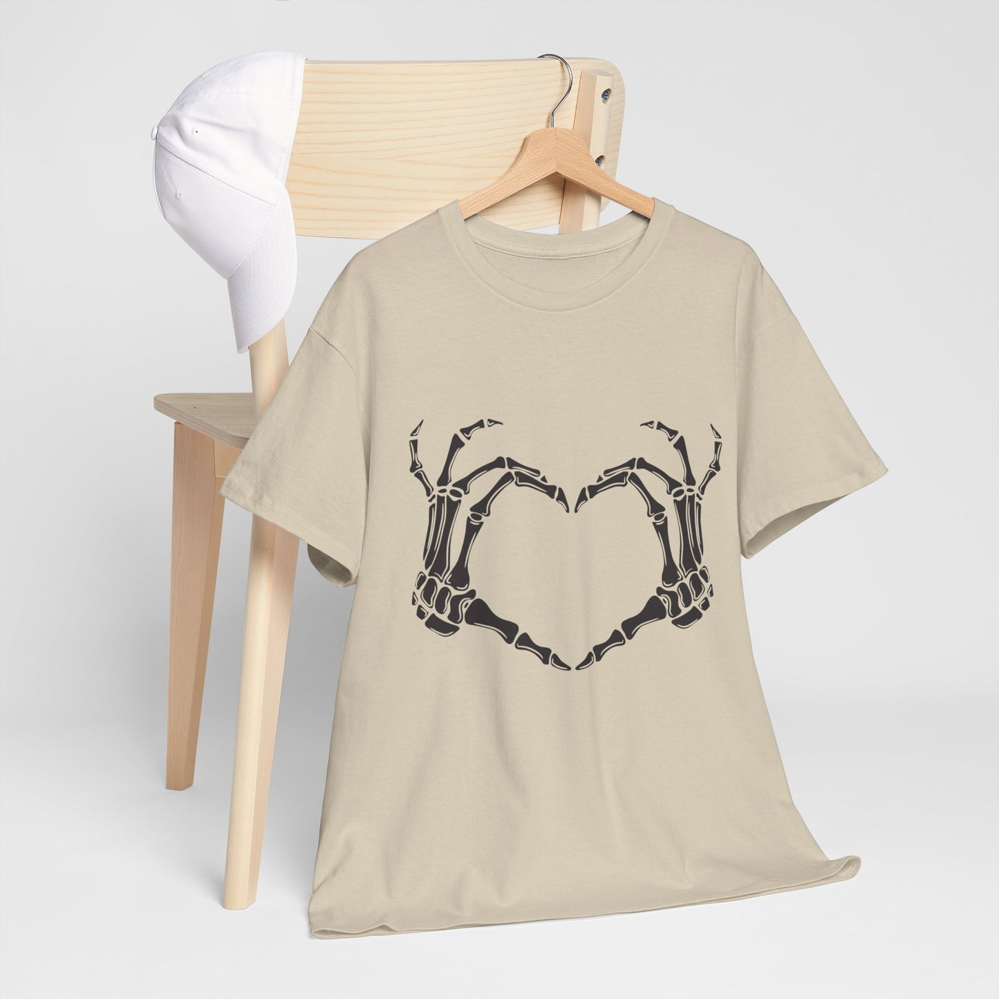 I heart you, Skeleton, Halloween Heavy Cotton Tee
