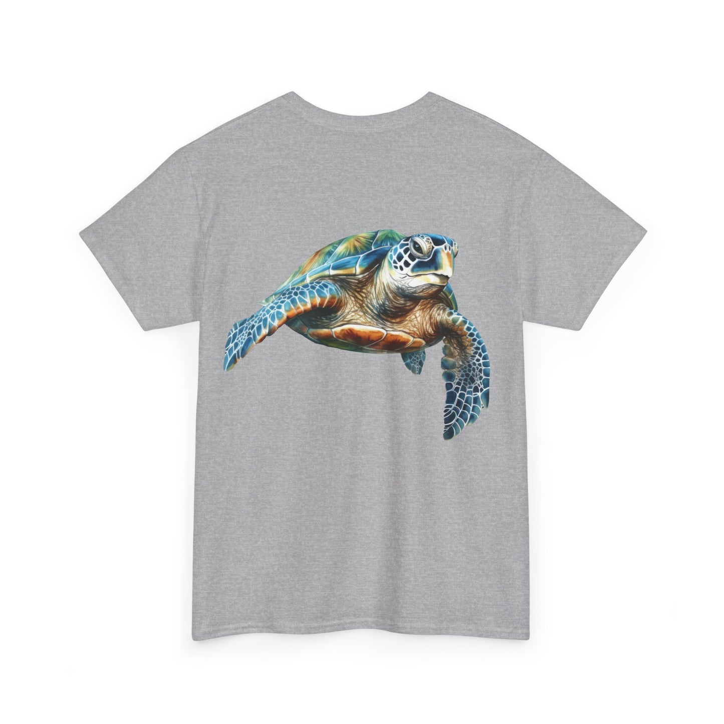 Save the Sea Turtles - BACKSIDE graphic Heavy Cotton Tee