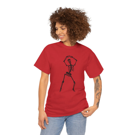 Halloween Skeleton Dancing - Heavy Cotton Tee