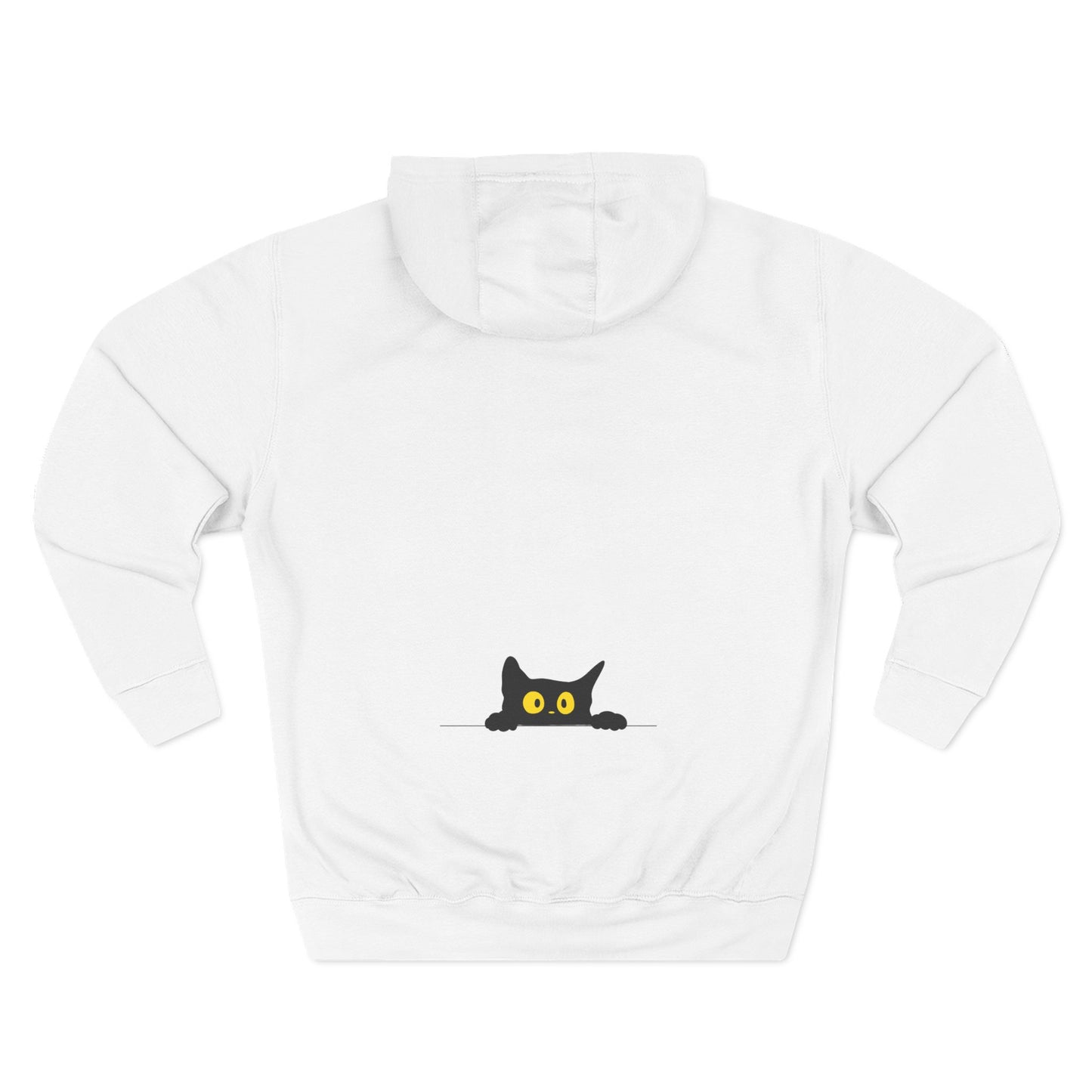 Cute Cat Fleece Hoodie - Cozy Cat Lover Apparel, Perfect for Gifts, Winter Wear, Cat Mom, Pet Lover,
