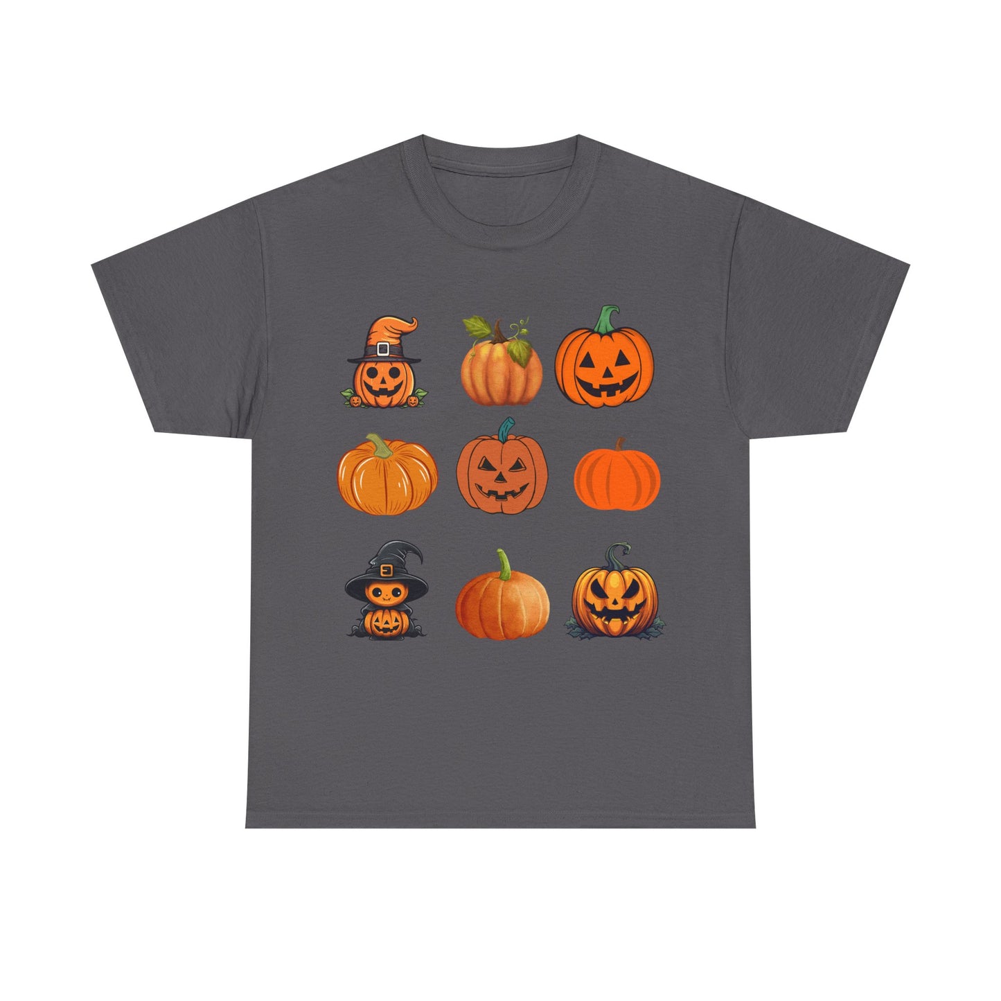 Tic Tac Toe Halloween Pumpkin T-Shirt, Unisex Cotton Tee