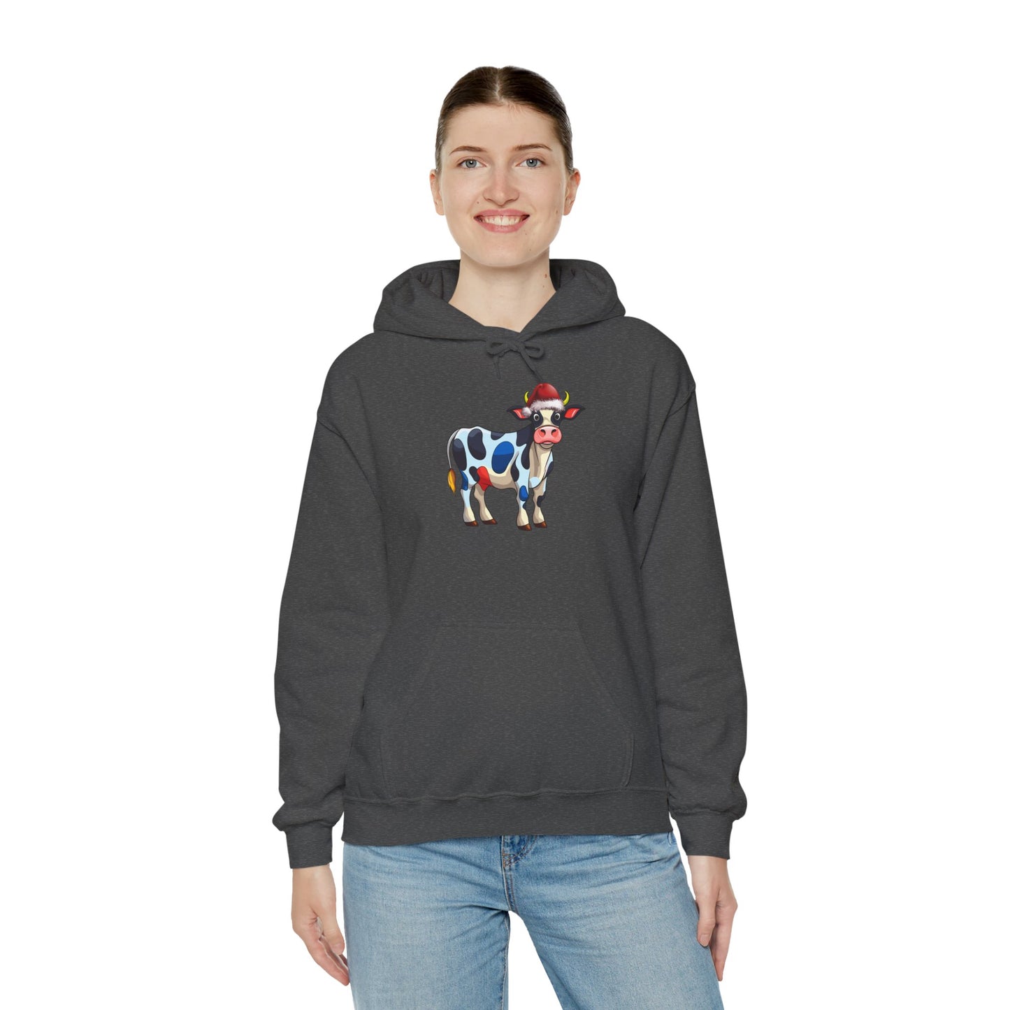 Holy Cow Christmas Hoodie, Unisex Hooded Sweatshirt